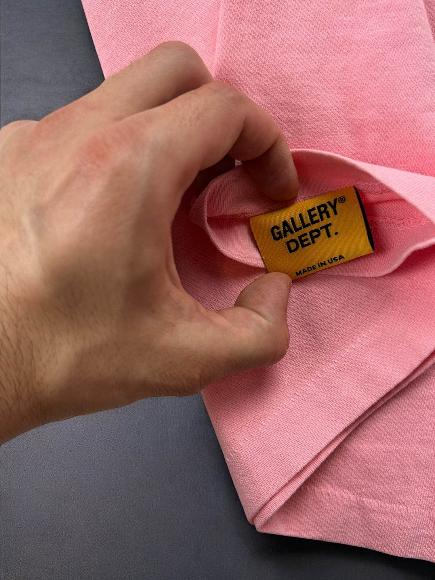 Gallery Dept Souvenir Logo T-shirt Pink - V STEALS