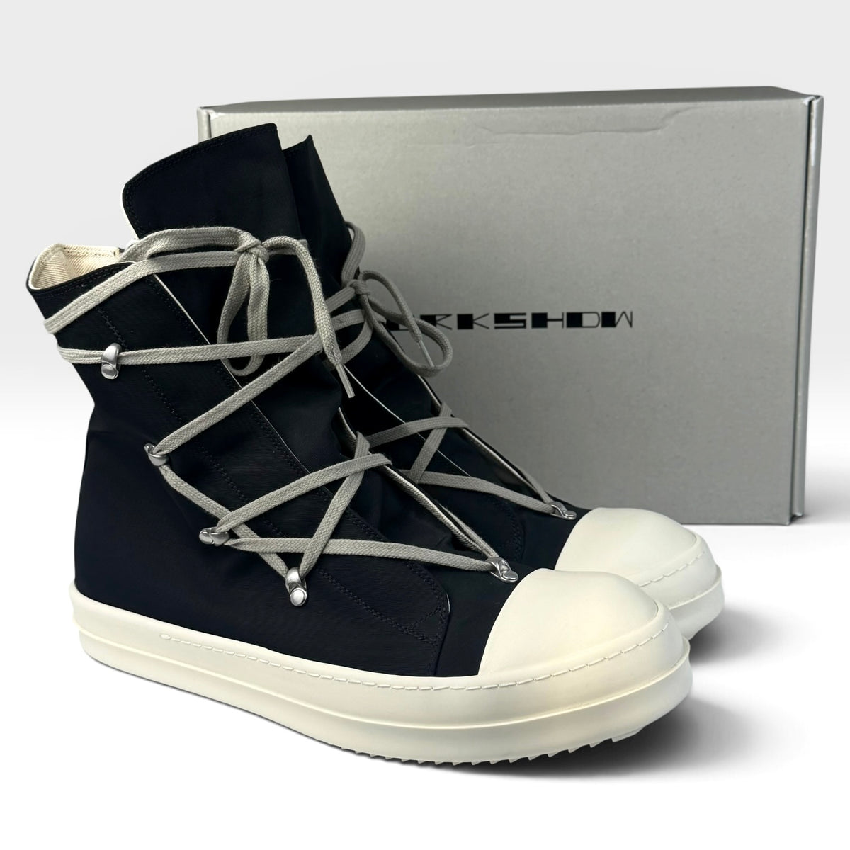 Rick Owens DRKSHDW Hexagram Ramones High Black/Milk