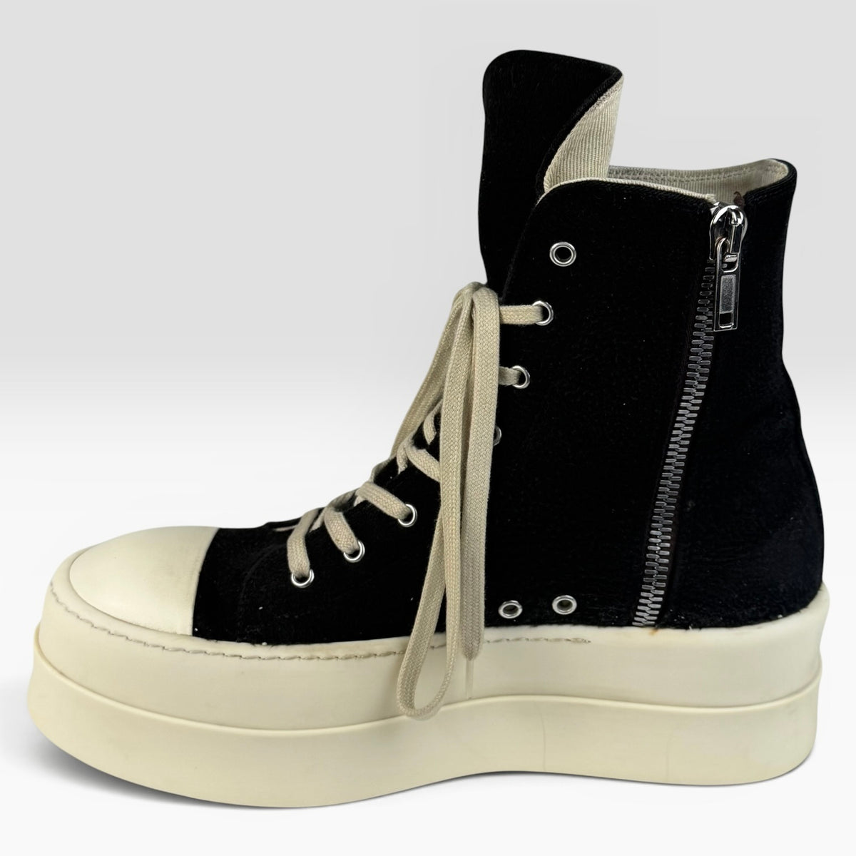 Rick Owens DRKSHDW Ramones Mega Bumper Black/Milk