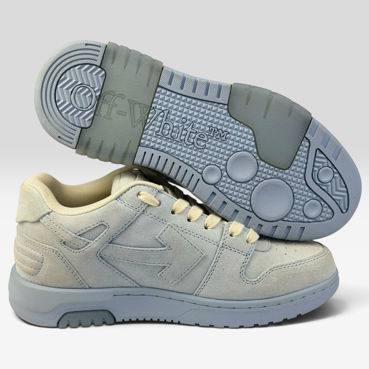 Off-White Out Of Office Light Blue Suede | Sneakers Off-White