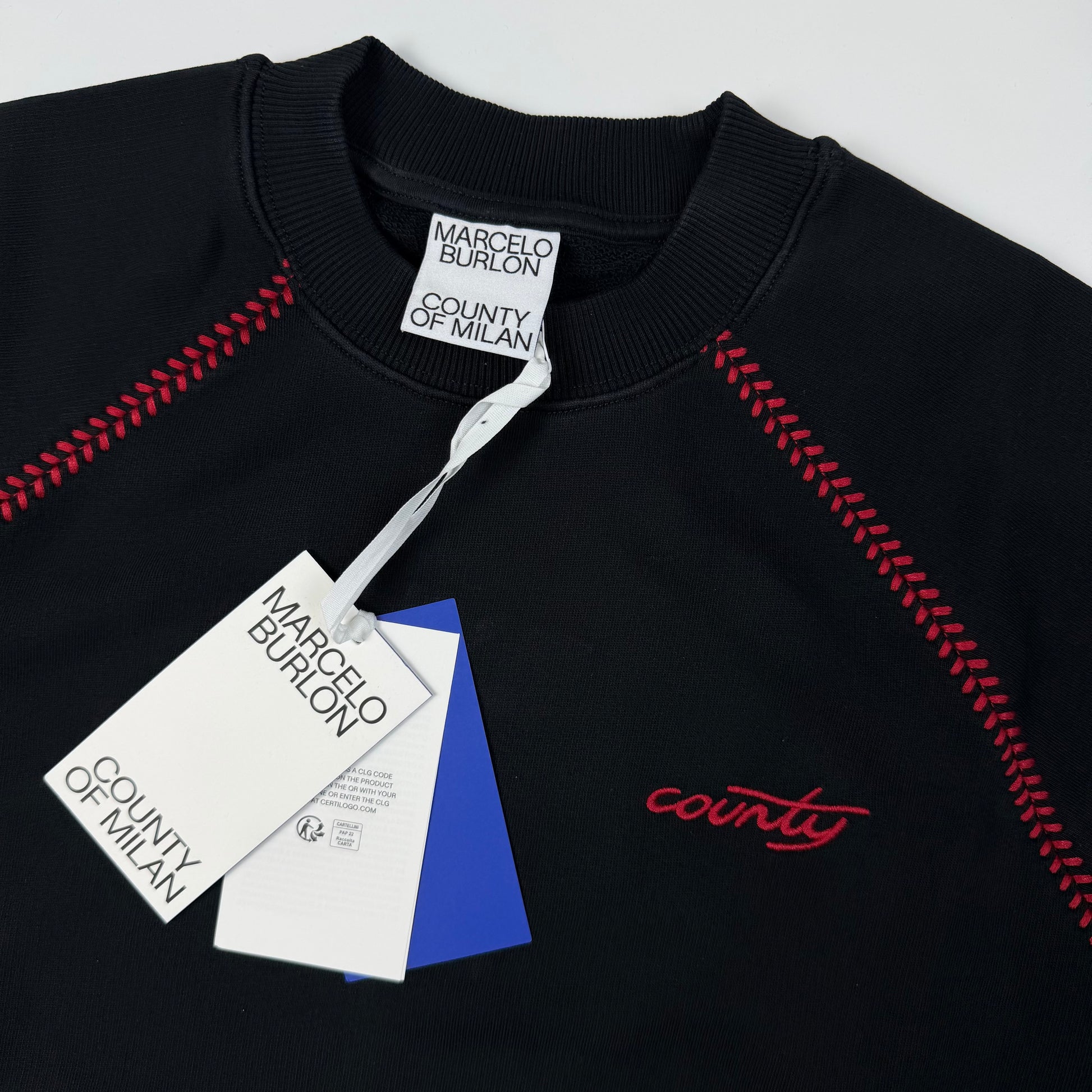 Marcelo Burlon Overlay Logo Sweatshirt