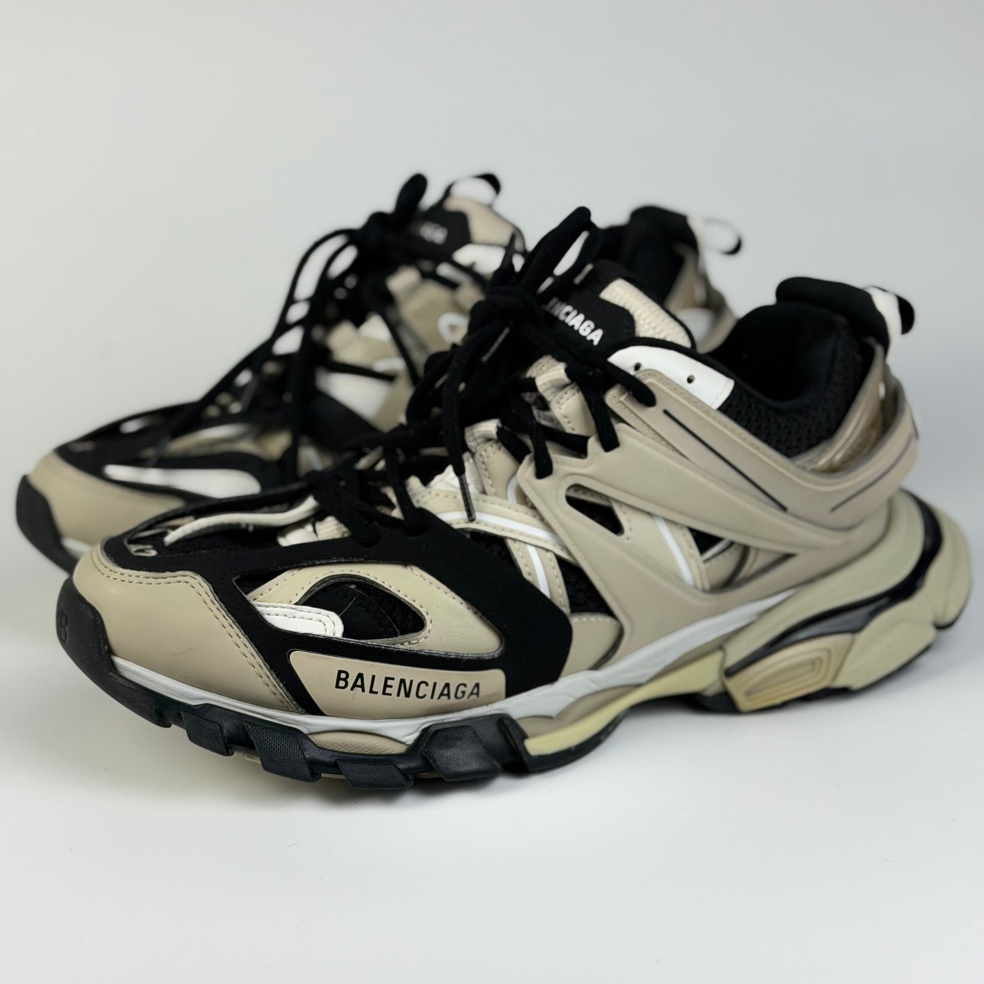 Balenciaga Track Beige Black