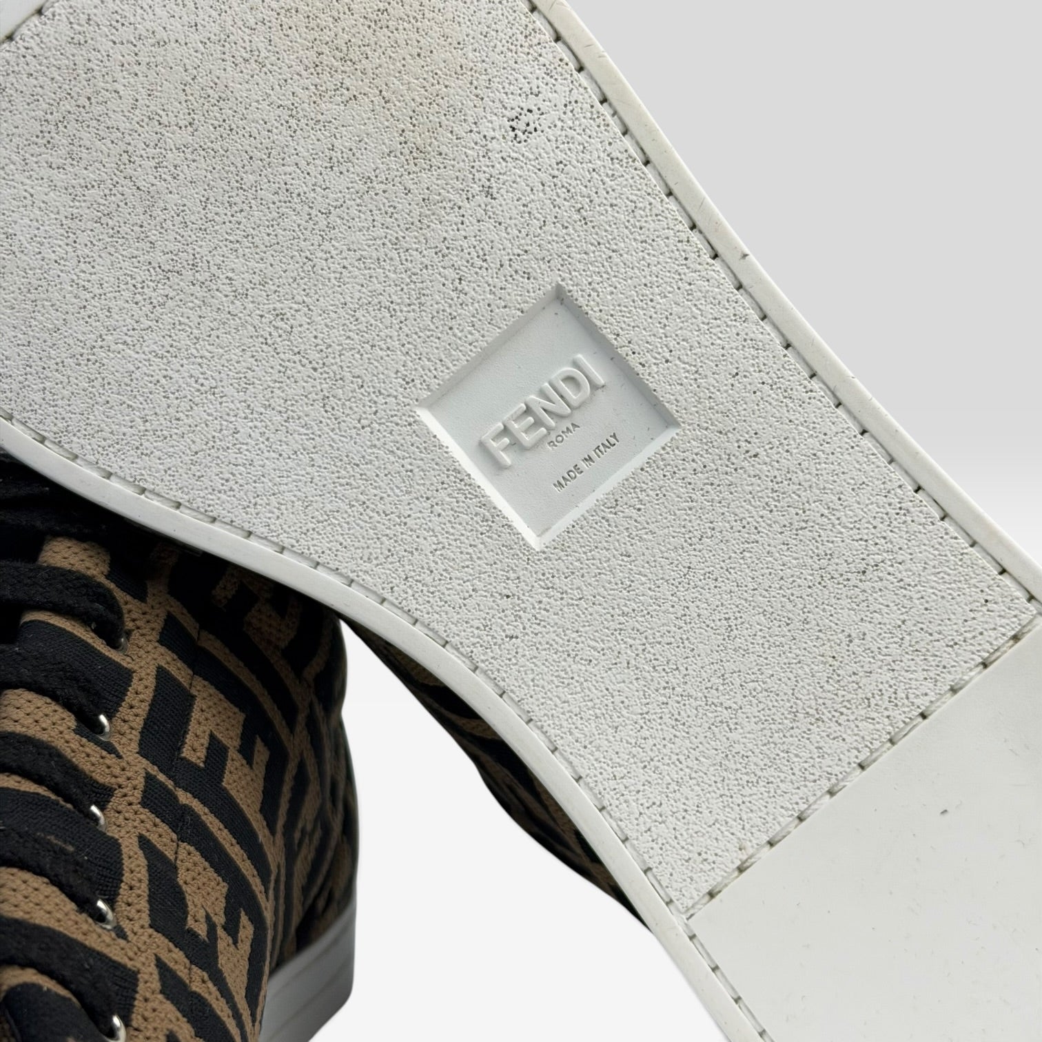 Fendi FF Zucca Monogram Low-Top Sneakers