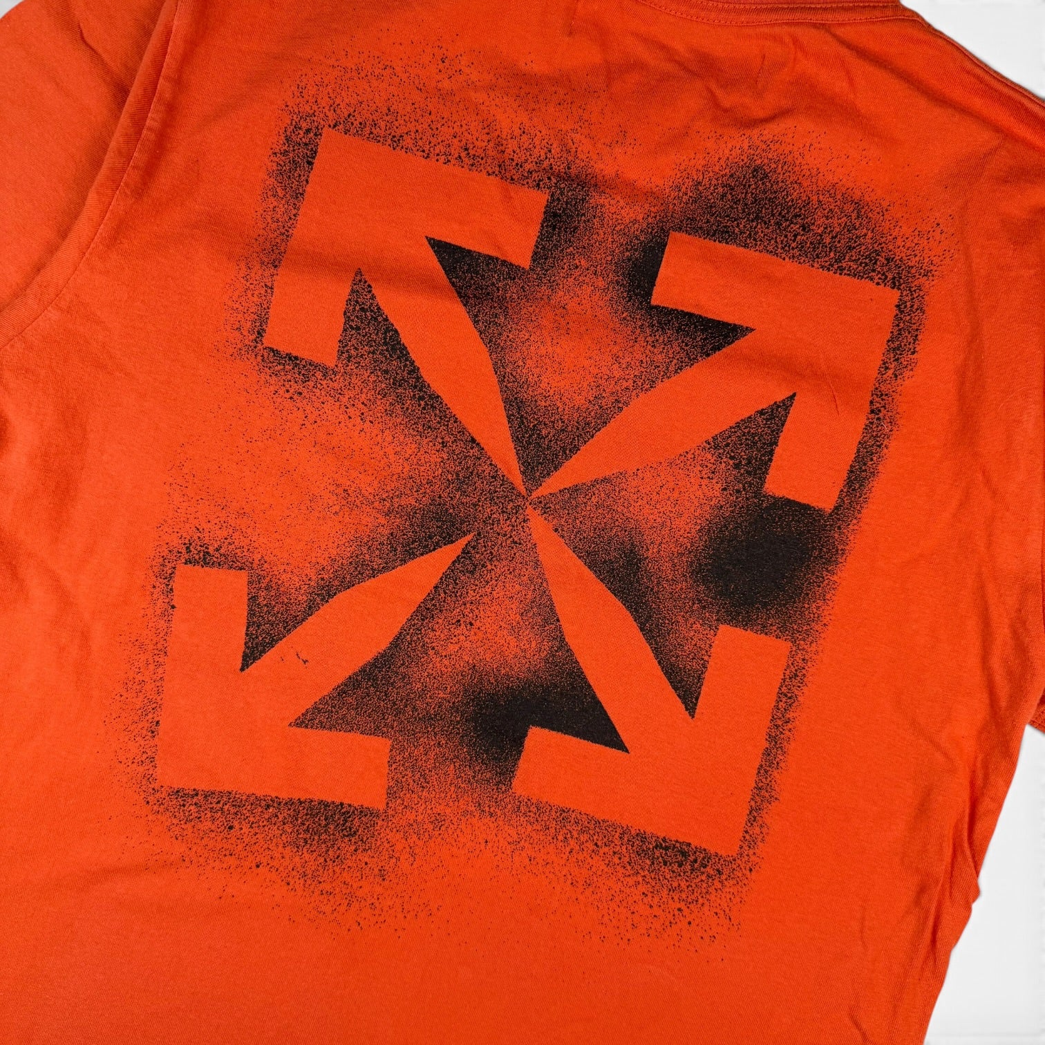Off-White Stencil Arrow T-Shirt Orange