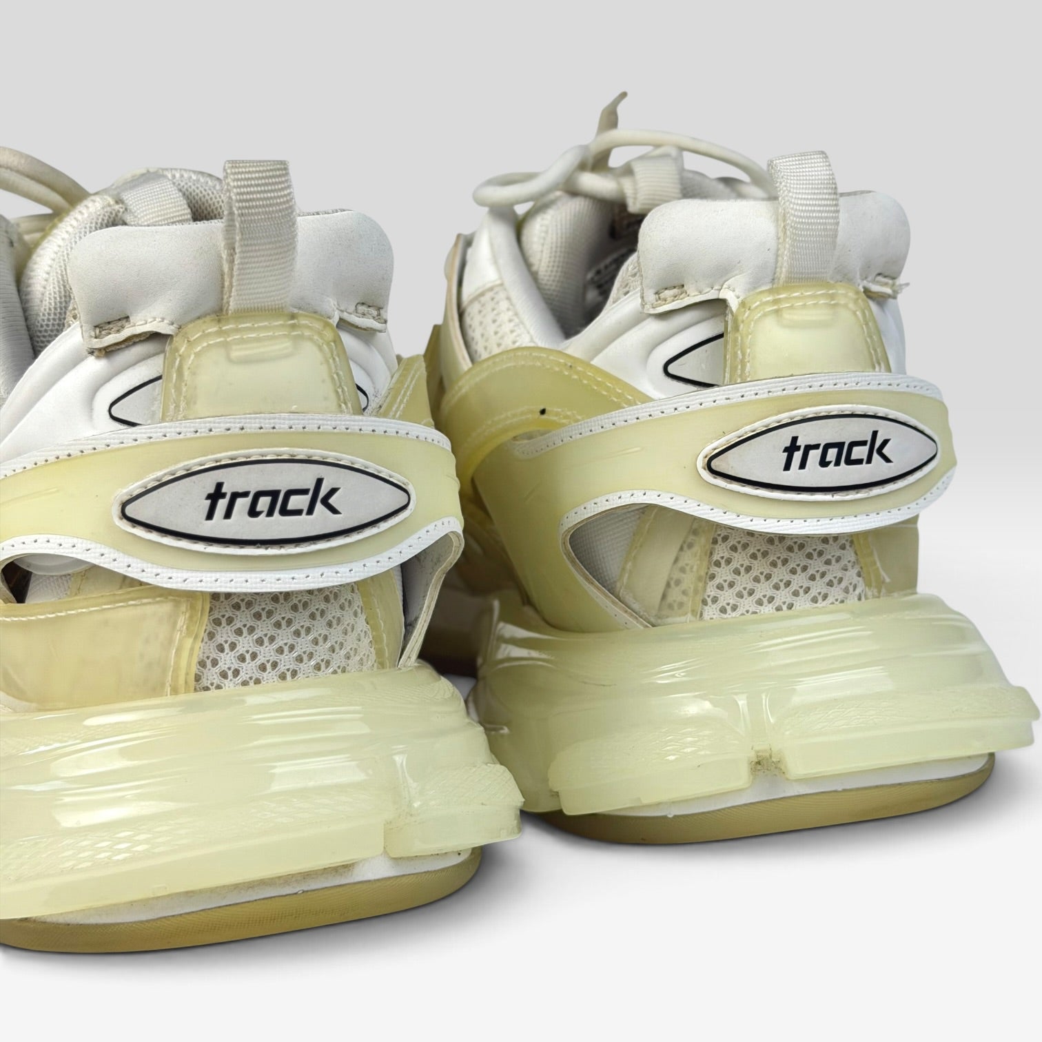 Balenciaga Track Clear Sole White