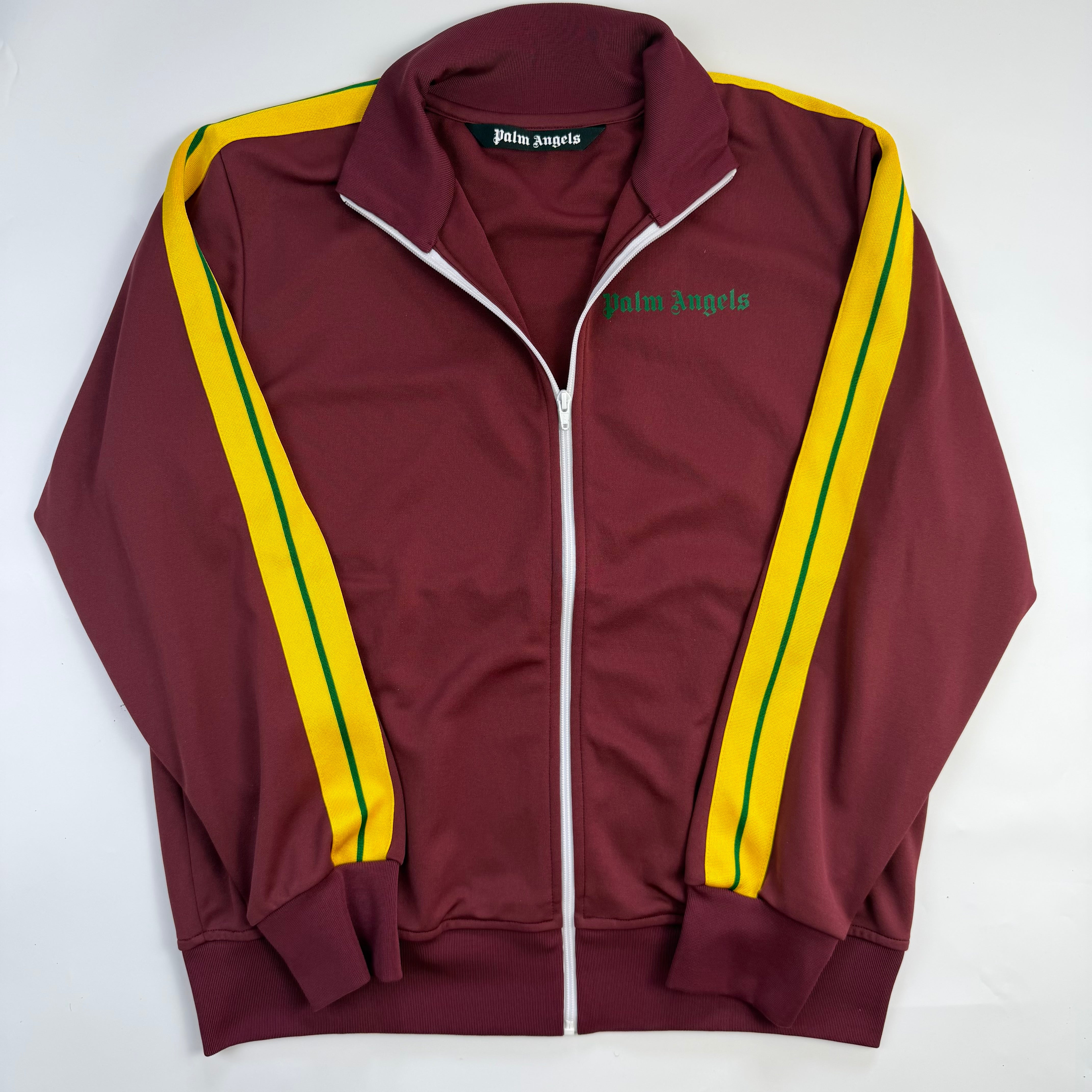 Palm Angels Track Jacket Burgundy/Yellow