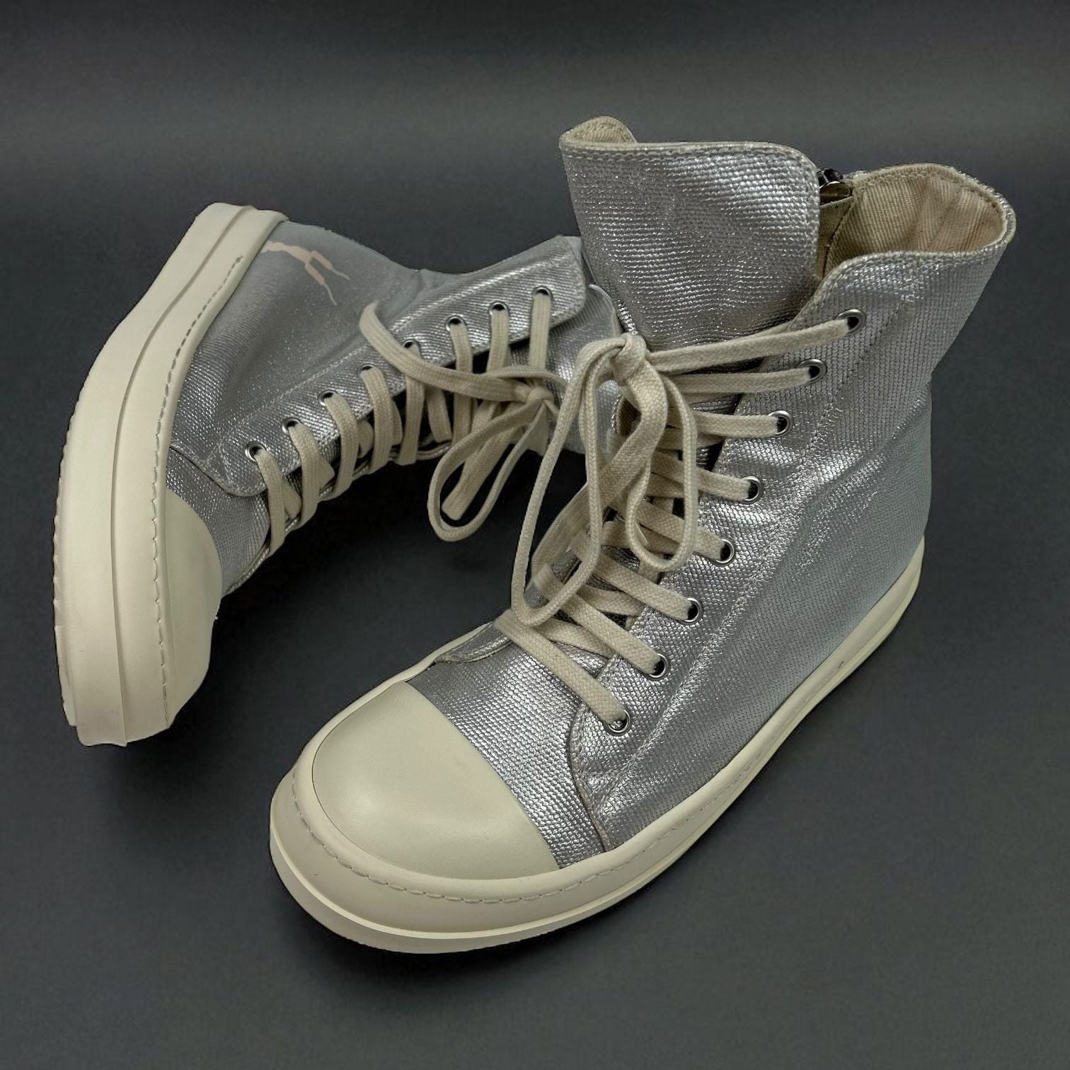Rick Owens Ramones High Silver