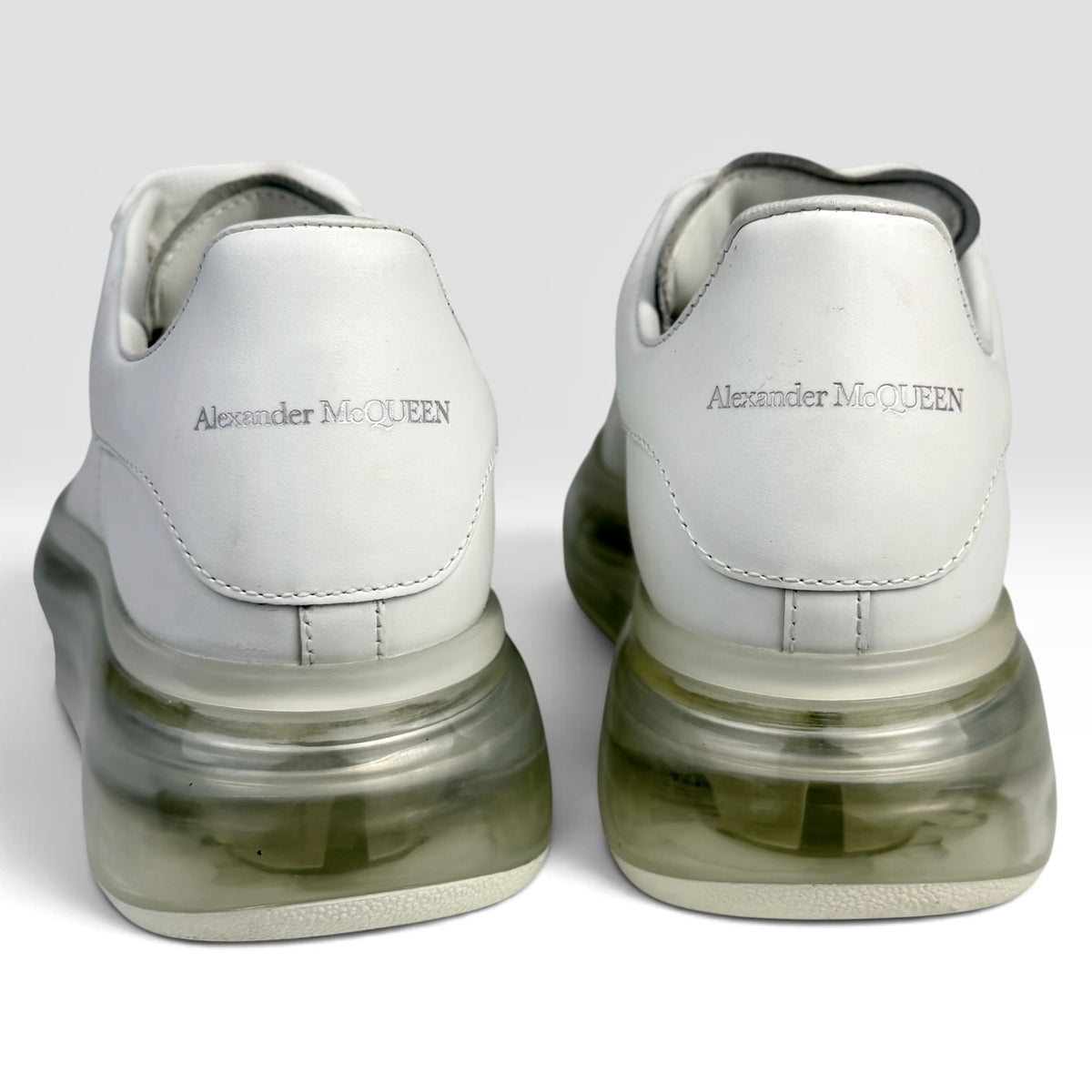 Alexander McQueen Oversized Clear Sole Sneakers White