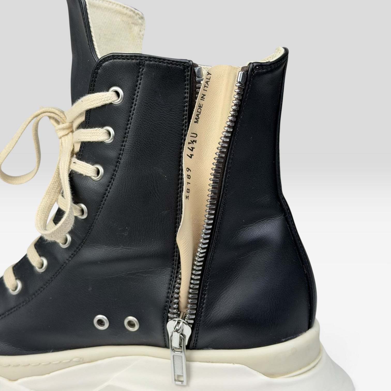 Rick Owens DRKSHDW Abstract Ramones High Vegan Leather