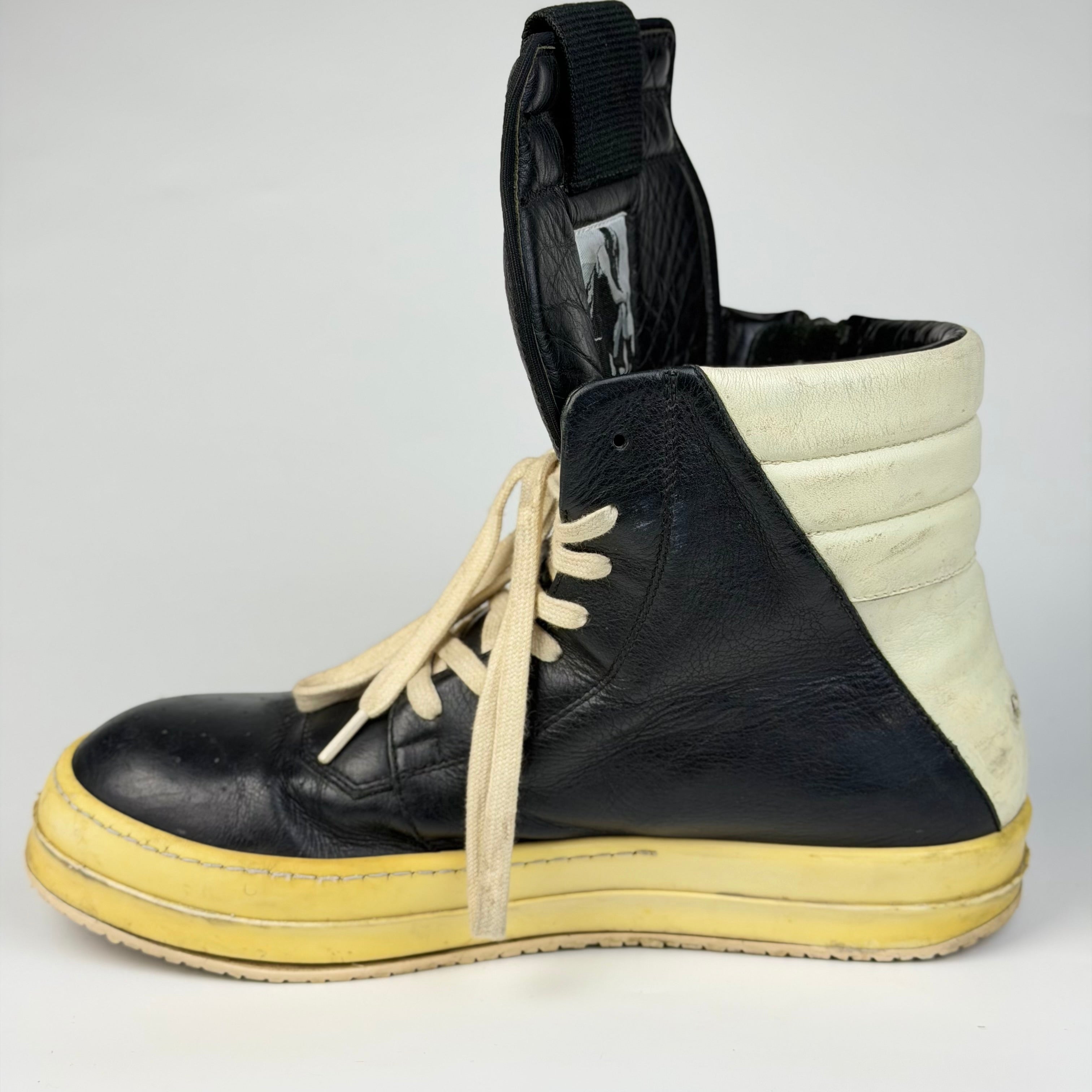 Rick Owens SS16 Cyclops Geobasket Black/Milk
