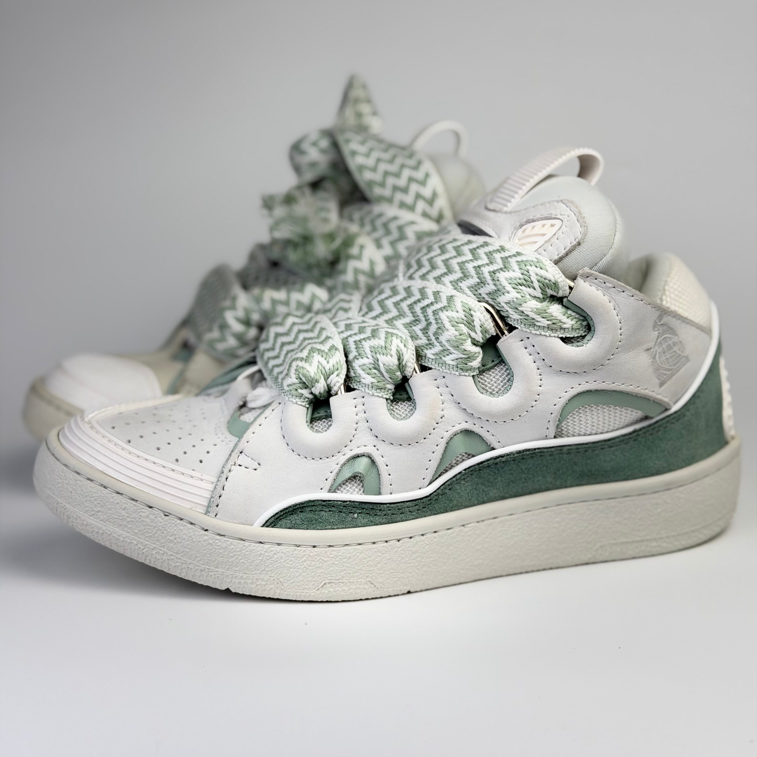 Lanvin Curb Turqoise Sneakers