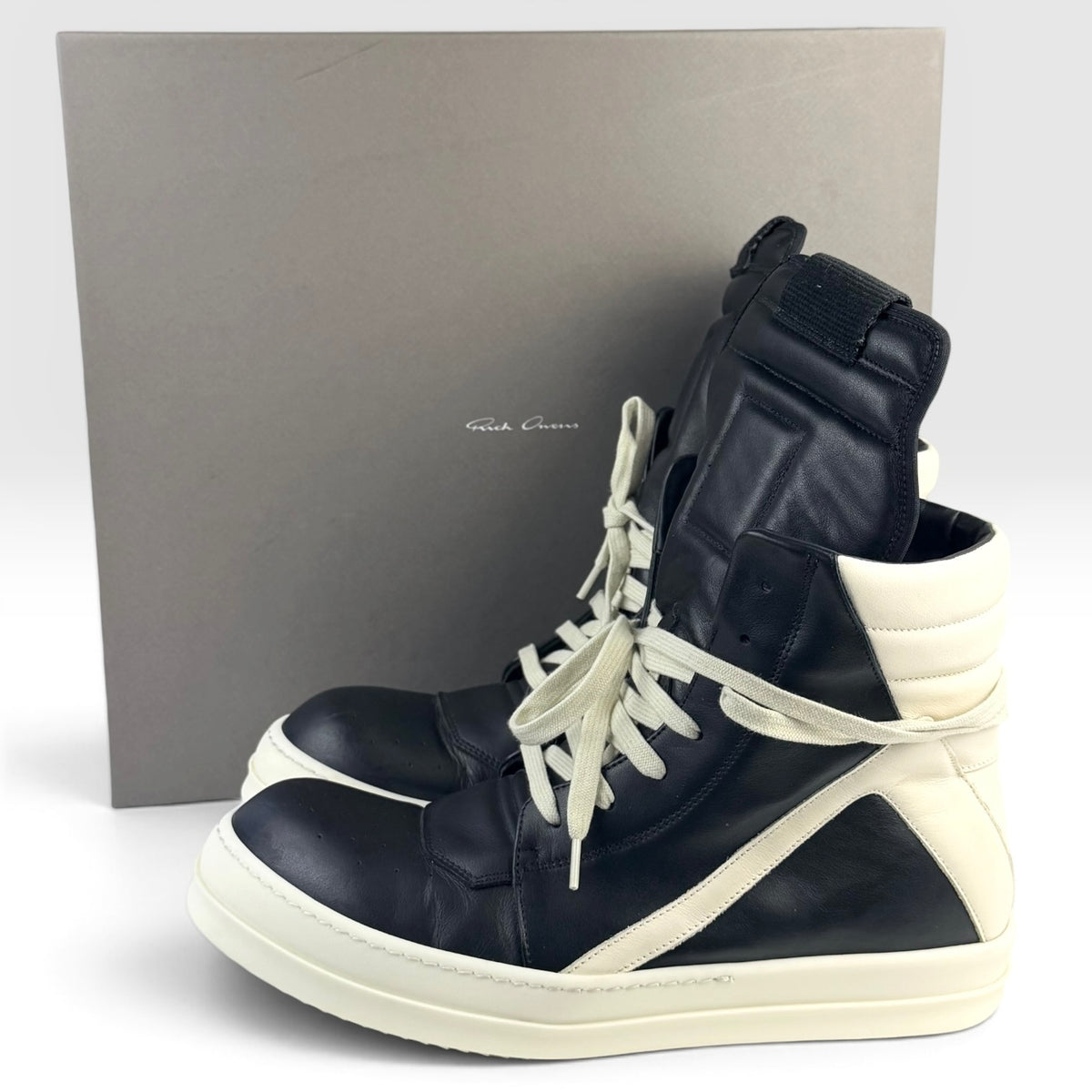 Rick Owens Geobasket Black/Milk