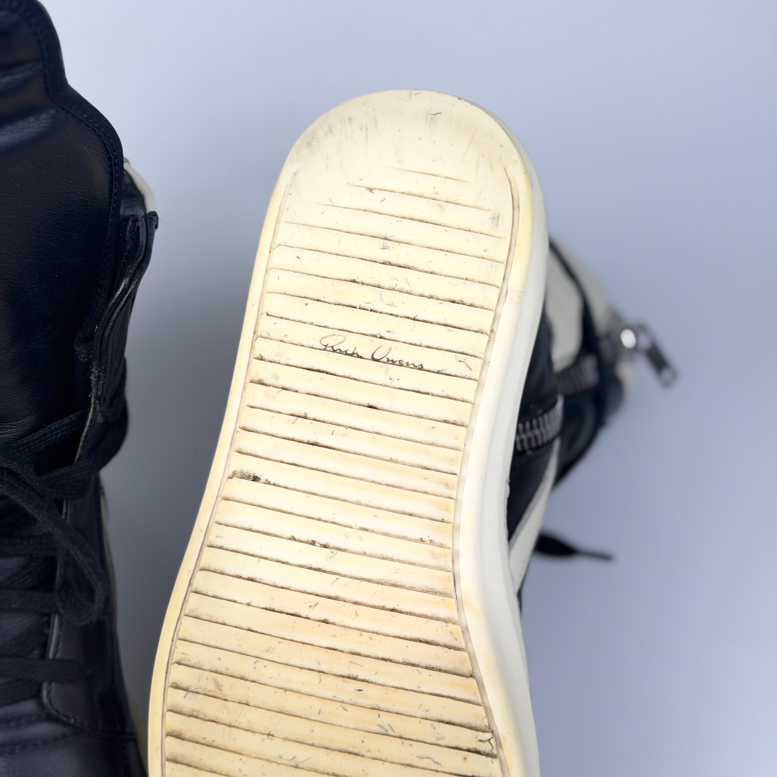 Rick Owens Geobasket Black Milk 2018