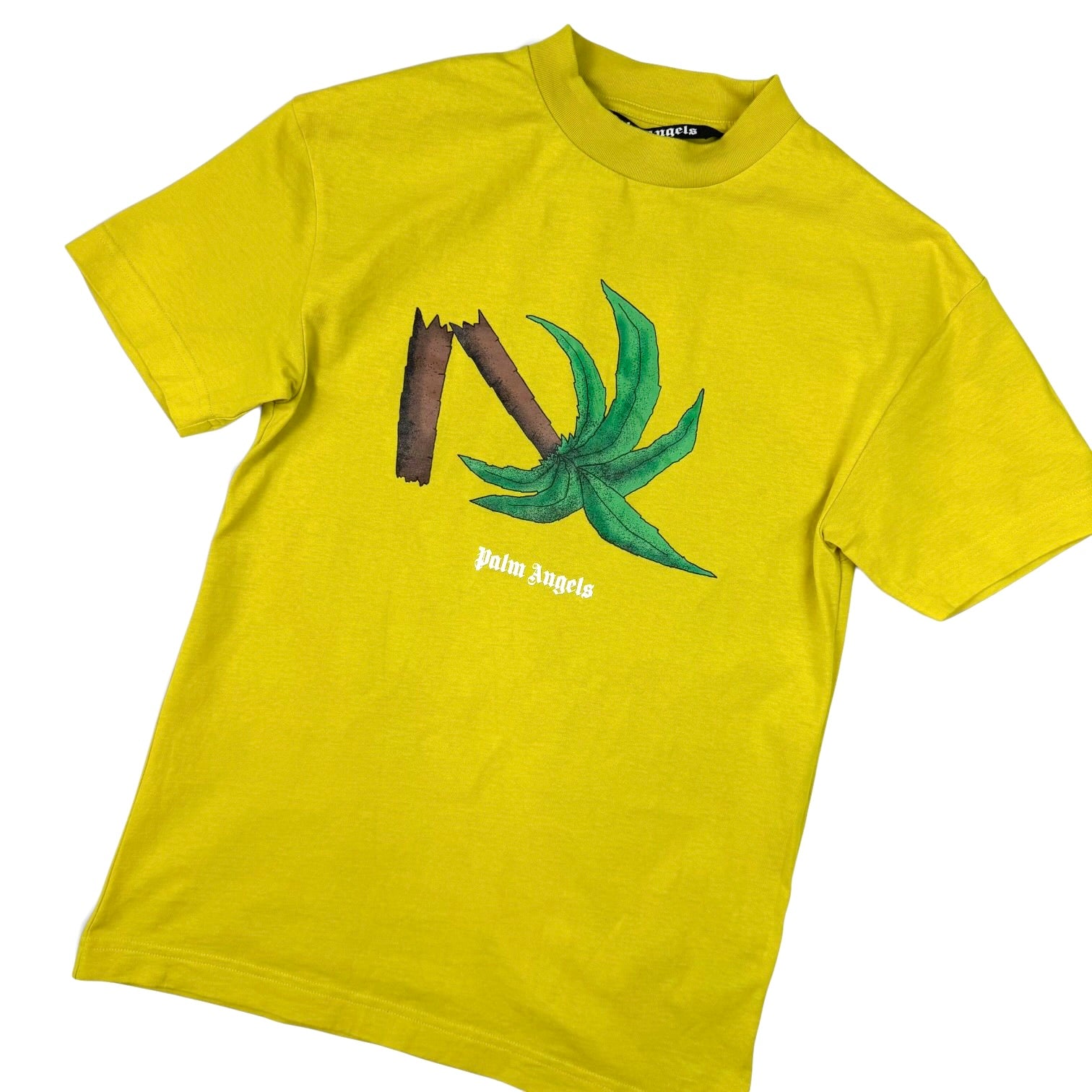 Palm Angels Classic Broken Palm T-Shirt Yellow