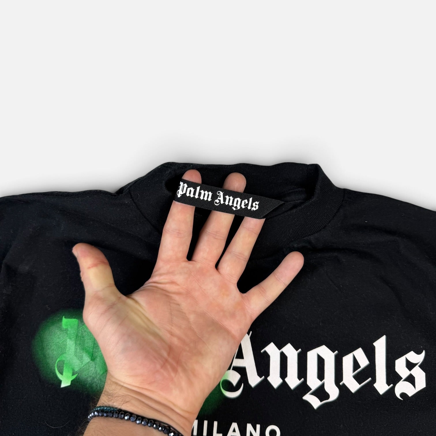 Palm Angels Milano Sprayed T-Shirt Black