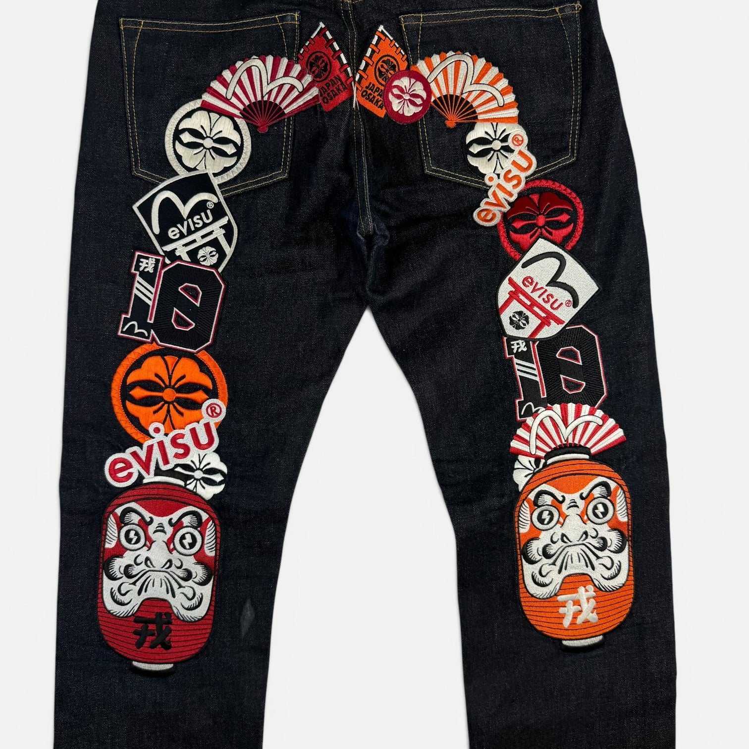Evisu Japanese Icons Embroidery Daicock Denim