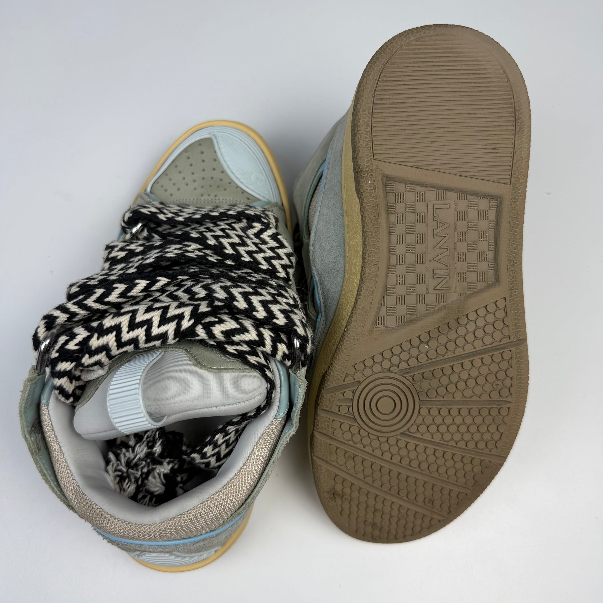 Lanvin Curb Blue Sneakers