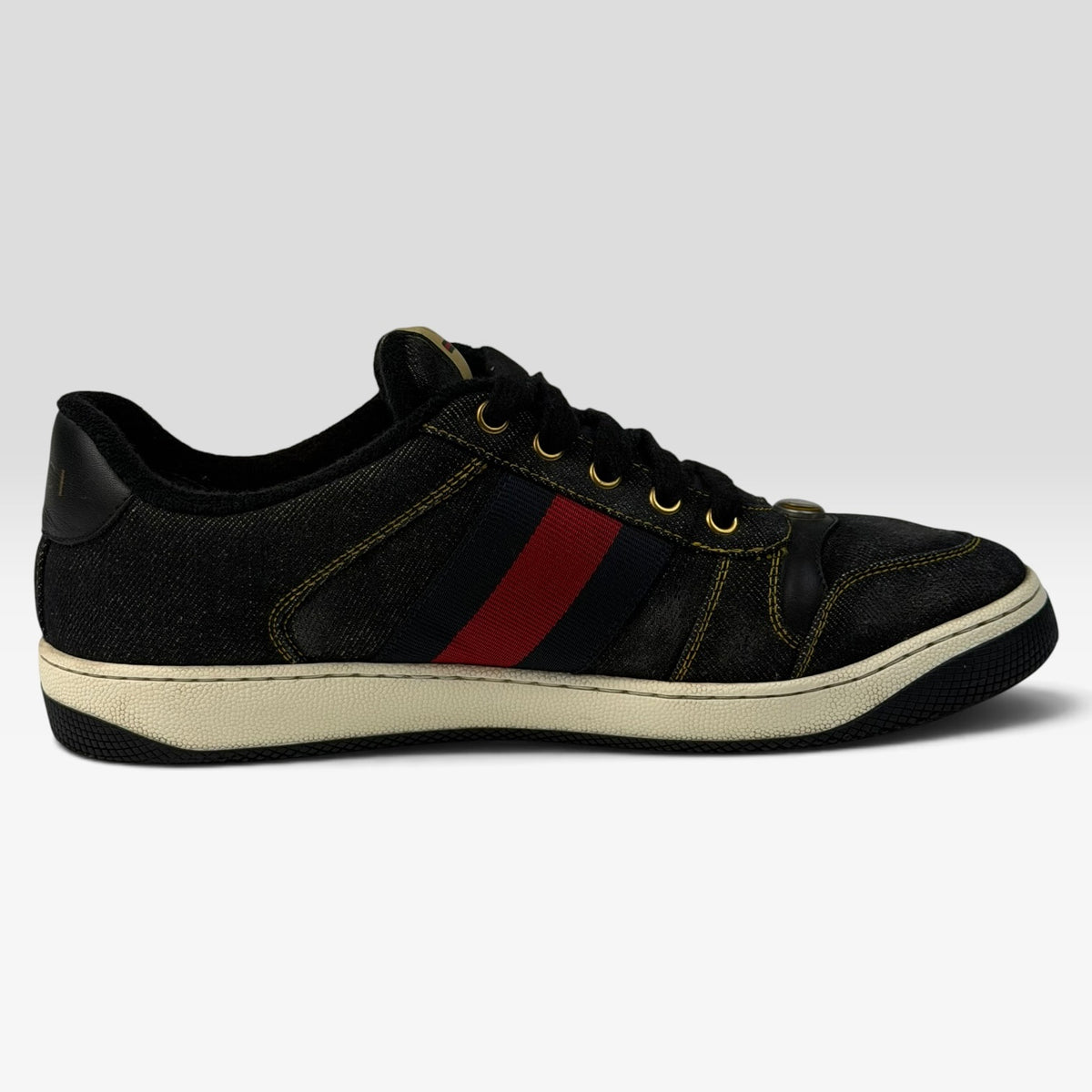 Gucci Screener Denim Sneakers