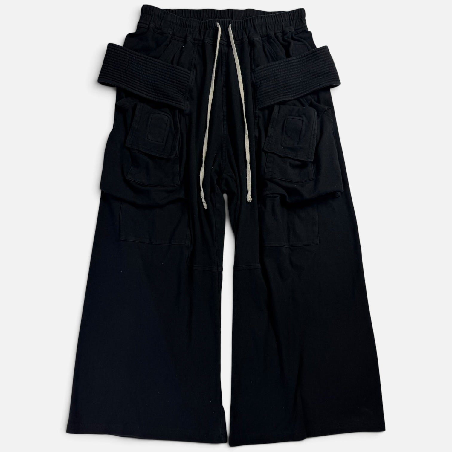 Rick Owens DRKSHDW Creatch Cargo Pants Wide Leg Black | Pantaloni Rick Owens
