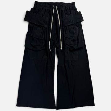Rick Owens DRKSHDW Creatch Cargo Pants Wide Leg Black | Pantaloni Rick Owens