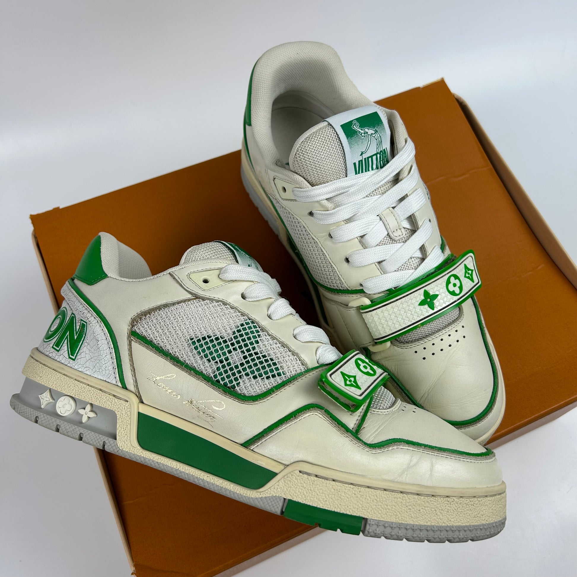Louis Vuitton LV Trainer Green Mesh