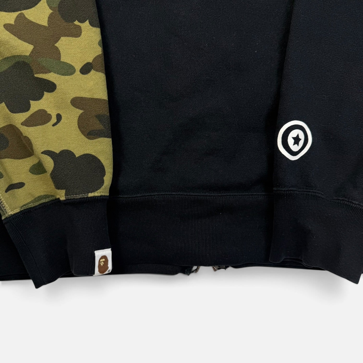 BAPE Shark Full Zip Hoodie Black/Camo | Hanorac BAPE