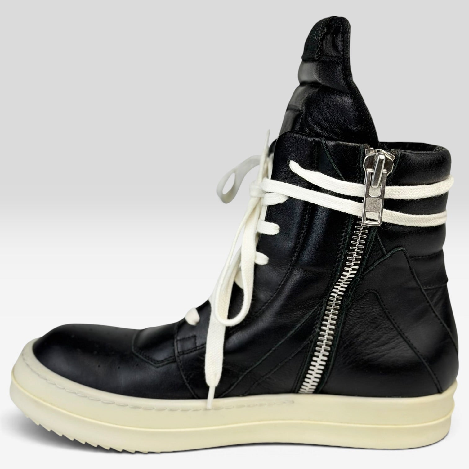 Rick Owens Geobasket Black/Milk | Sneakers Rick Owens