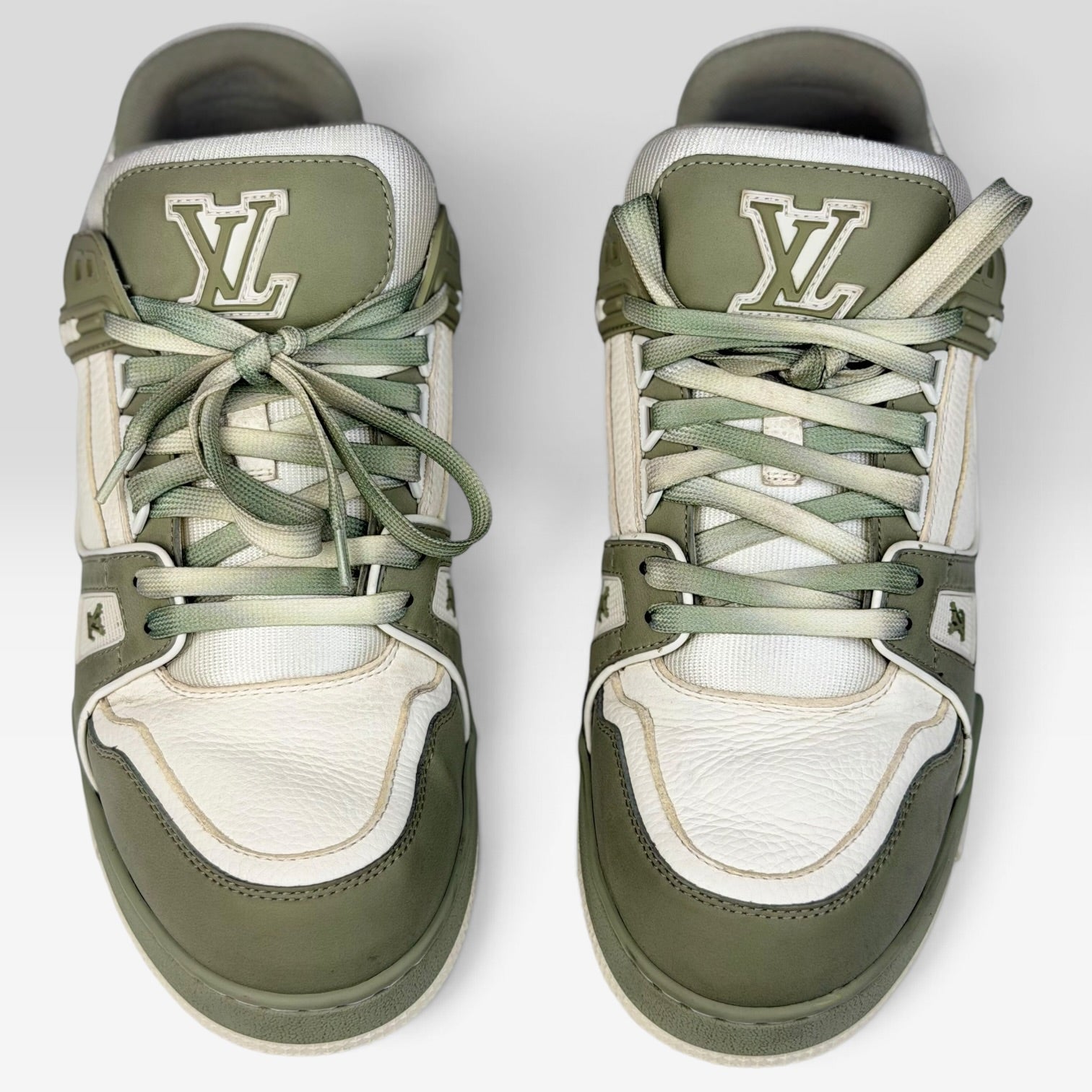 Louis Vuitton LV Trainer Green Two-Tone