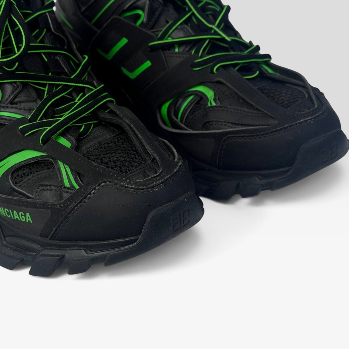 Balenciaga Track Black/Green Sneakers