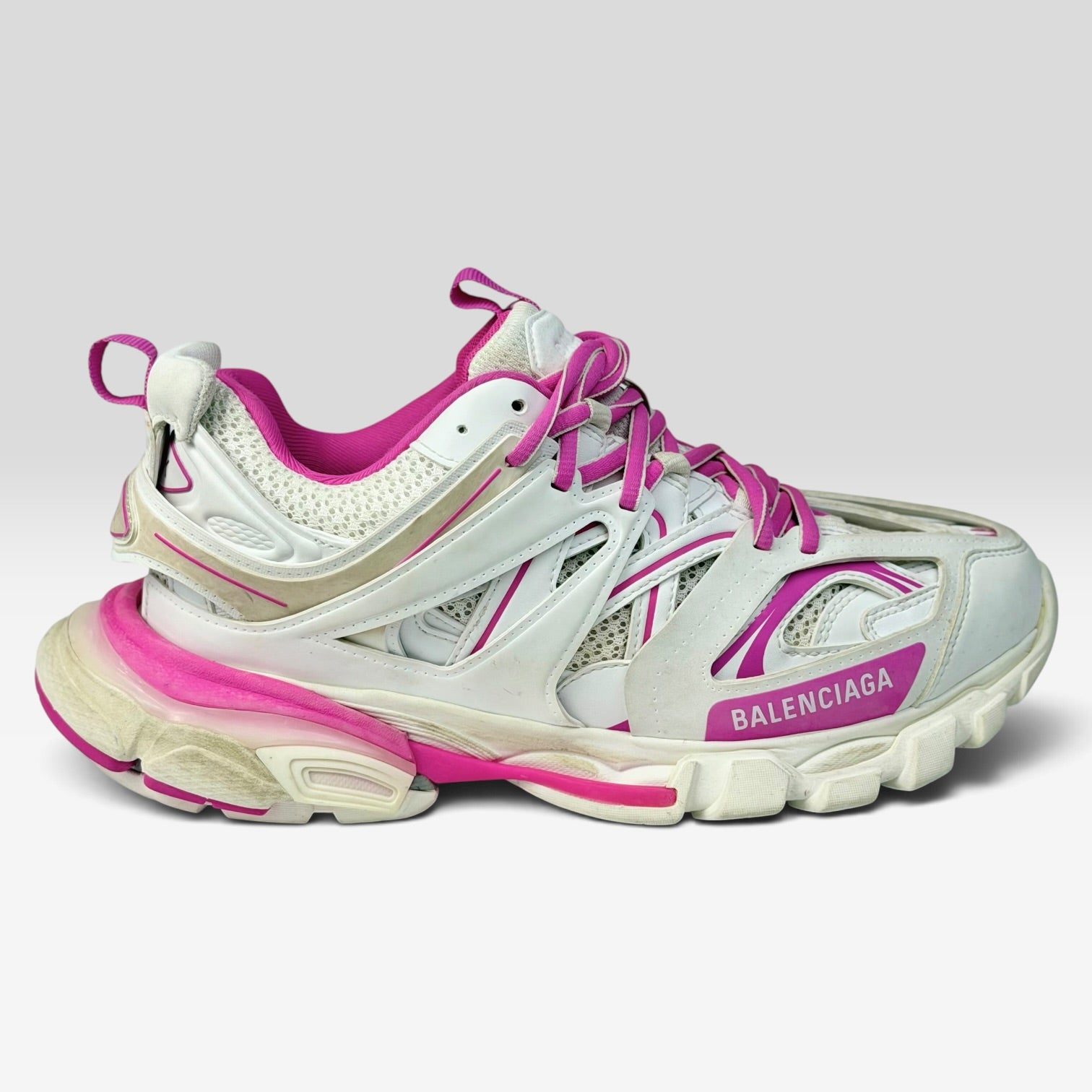 Balenciaga Track White/Pink Distressed