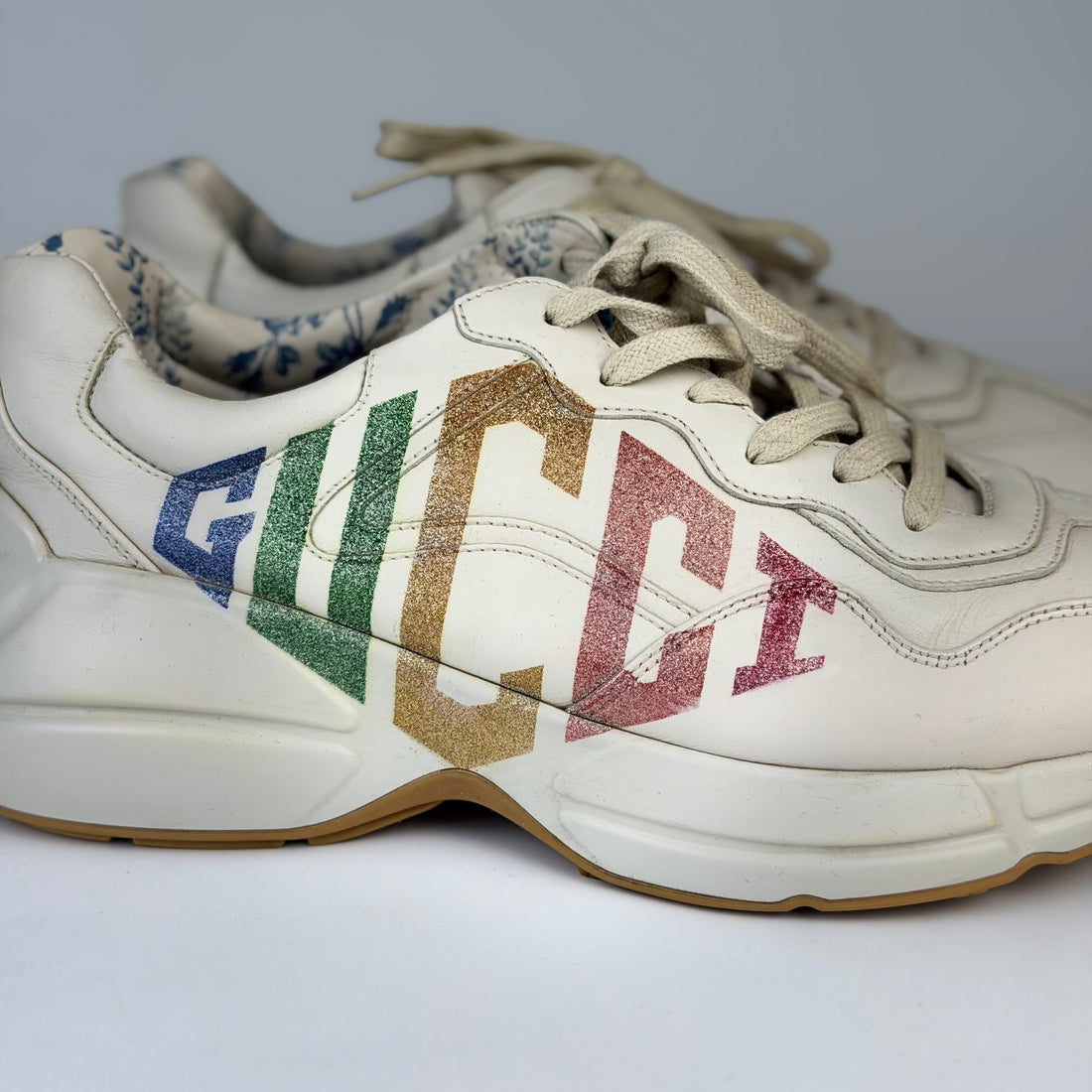 Gucci Rhyton Leather Sneakers