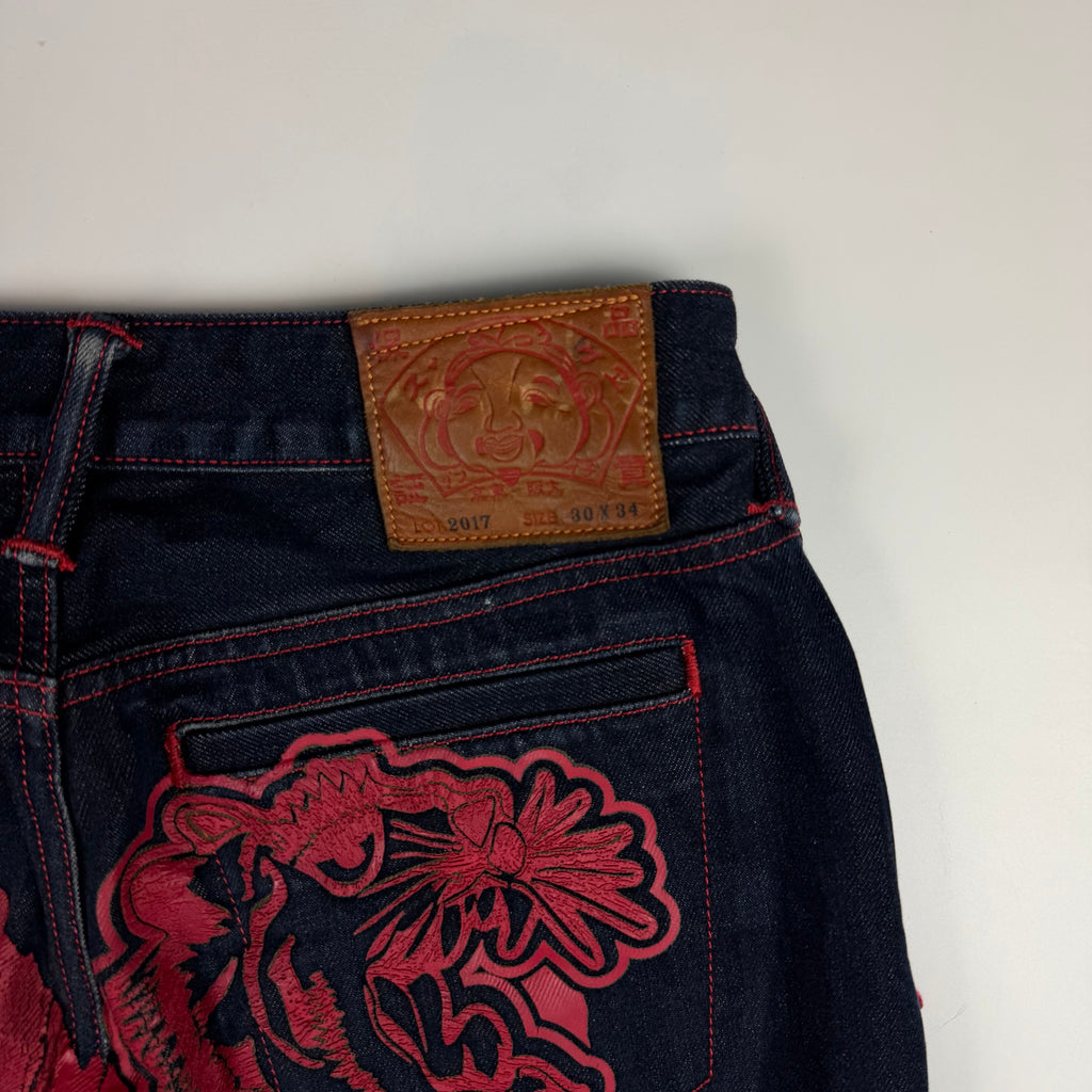 Evisu Raw Denim Daicock Jeans