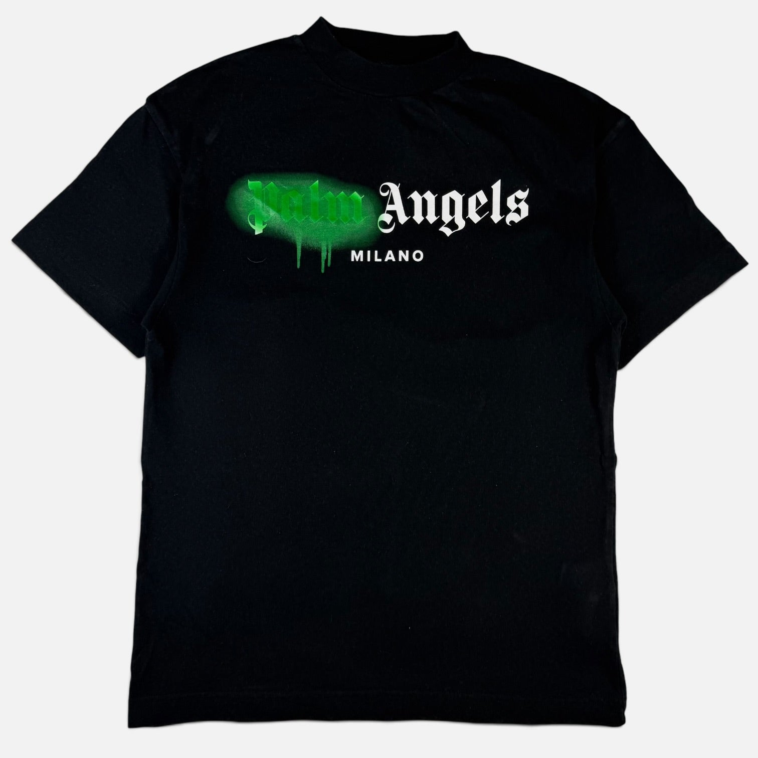 Palm Angels Milano Sprayed T-Shirt Black
