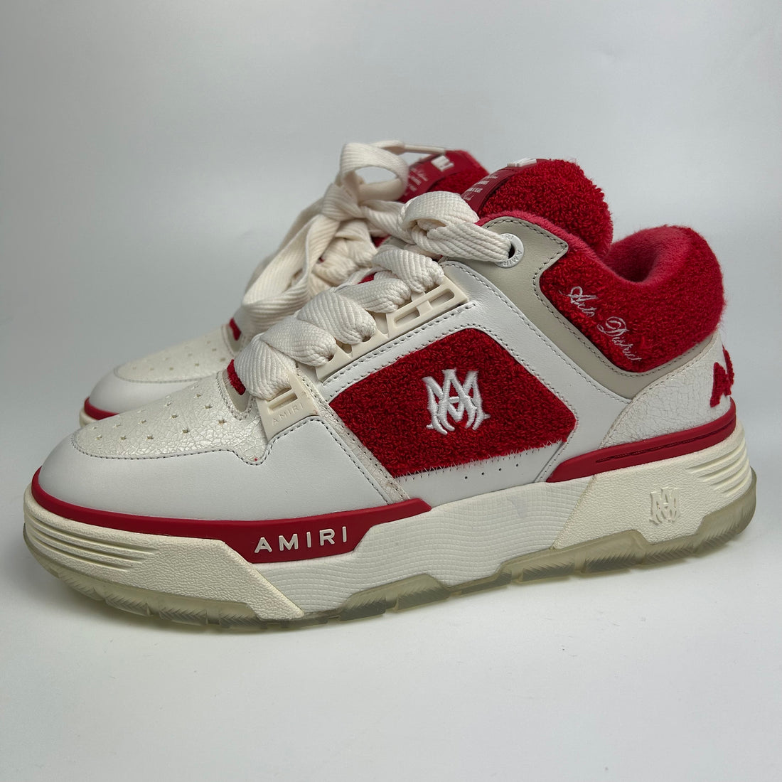 Amiri MA-1 Varsity White Red