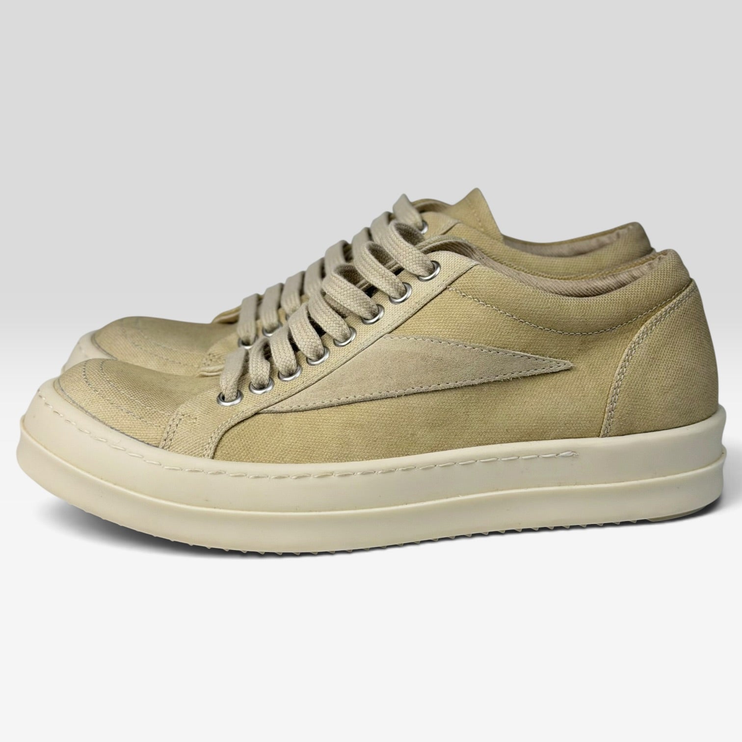 Rick Owens Vintage Sneaks Denim Beige/Milk