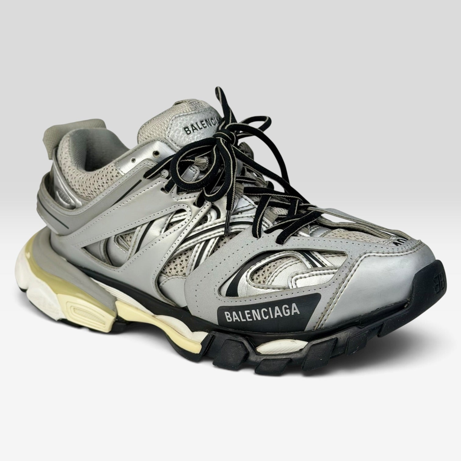 Balenciaga Track Metallic Silver