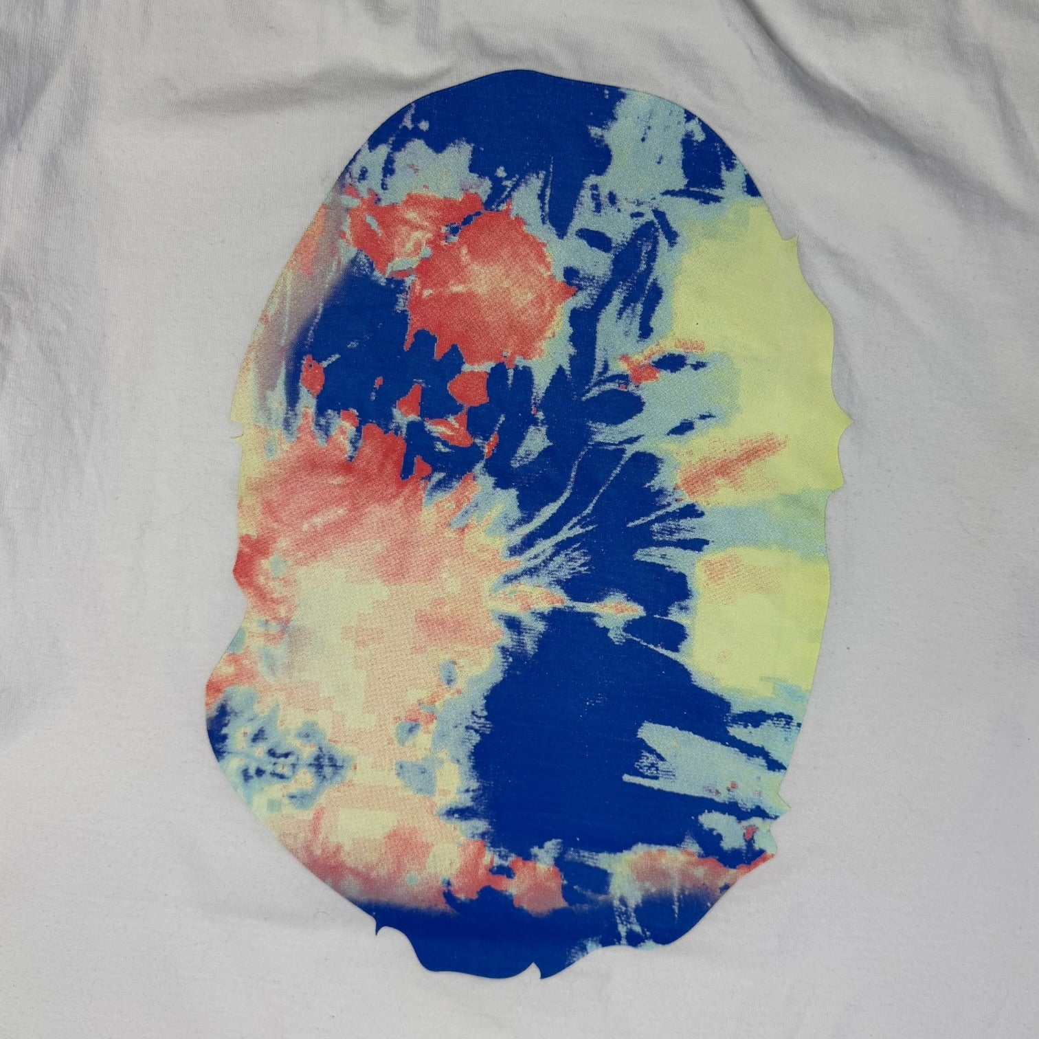 BAPE Tie-Dye Big Ape Head T-Shirt, vedere de sus