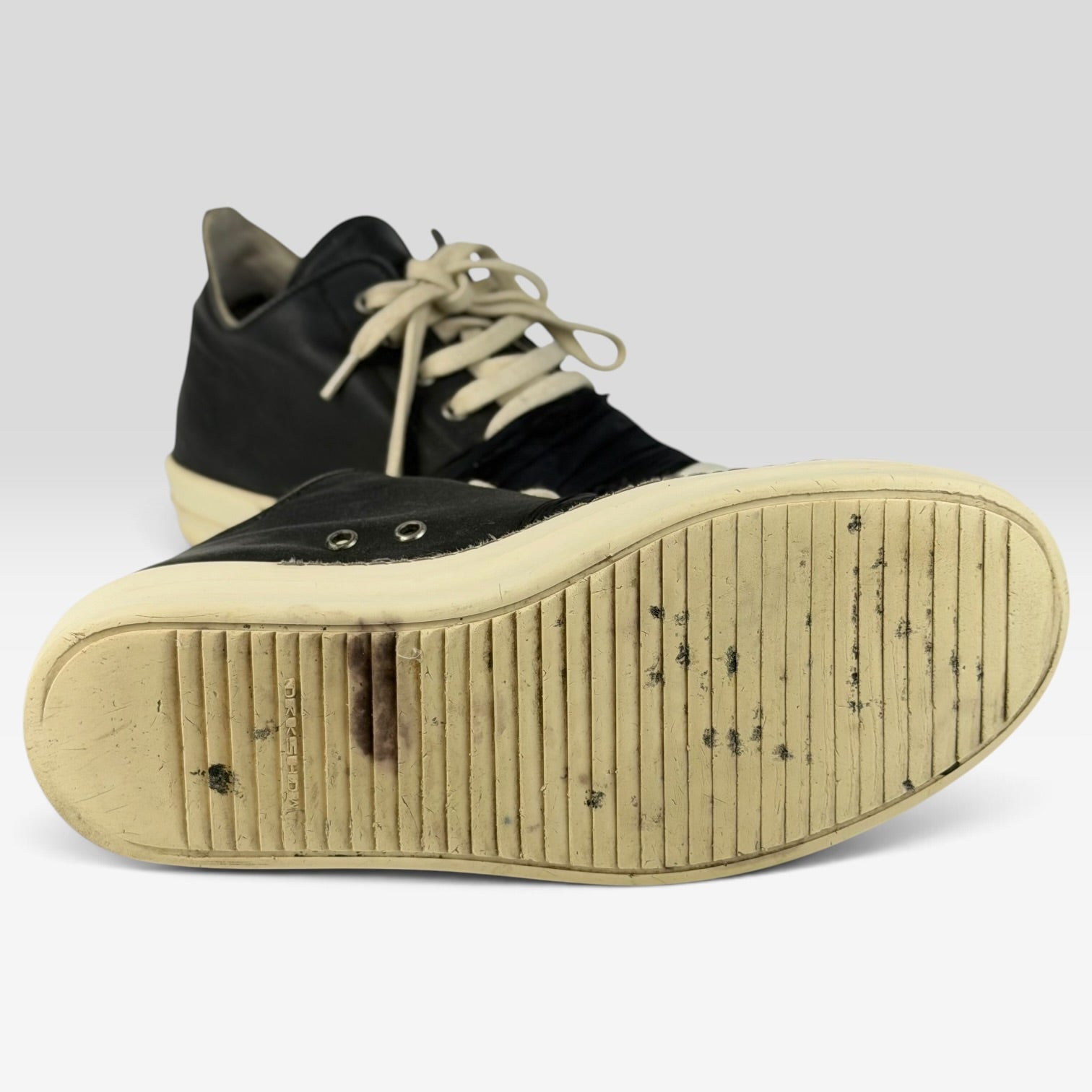 Rick Owens DRKSHDW Hustler Duck Tape Ramones Low Black/Milk