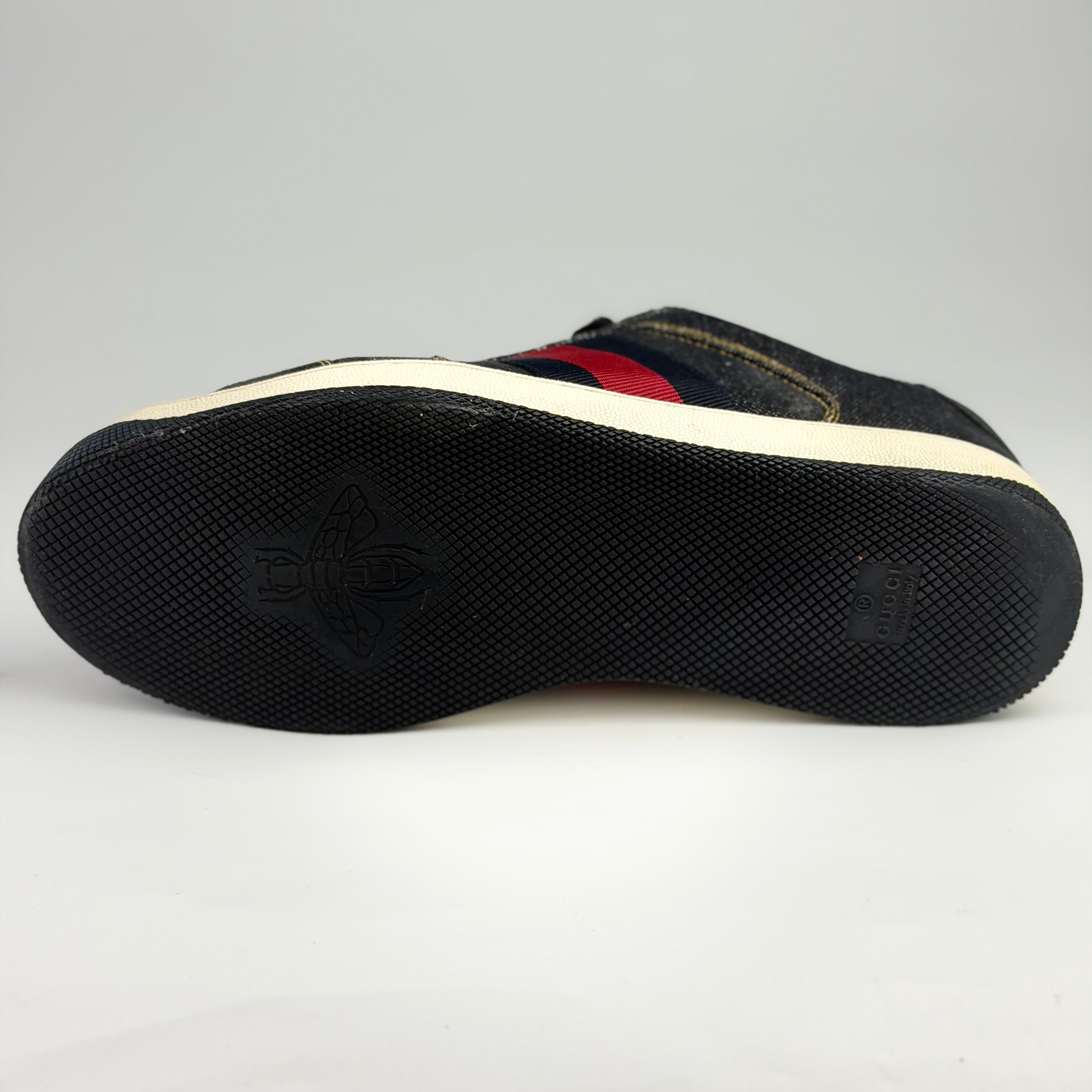 Gucci Screener Denim Sneakers