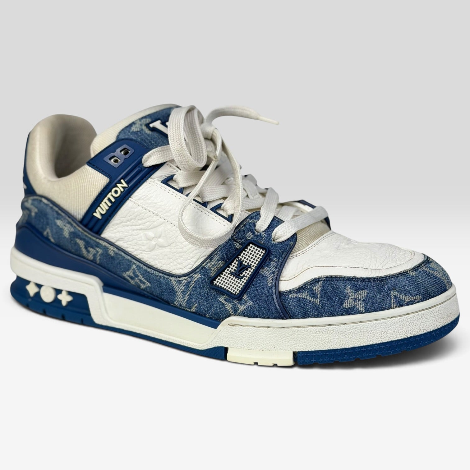 Louis Vuitton LV Trainer Sneaker Denim Monogram