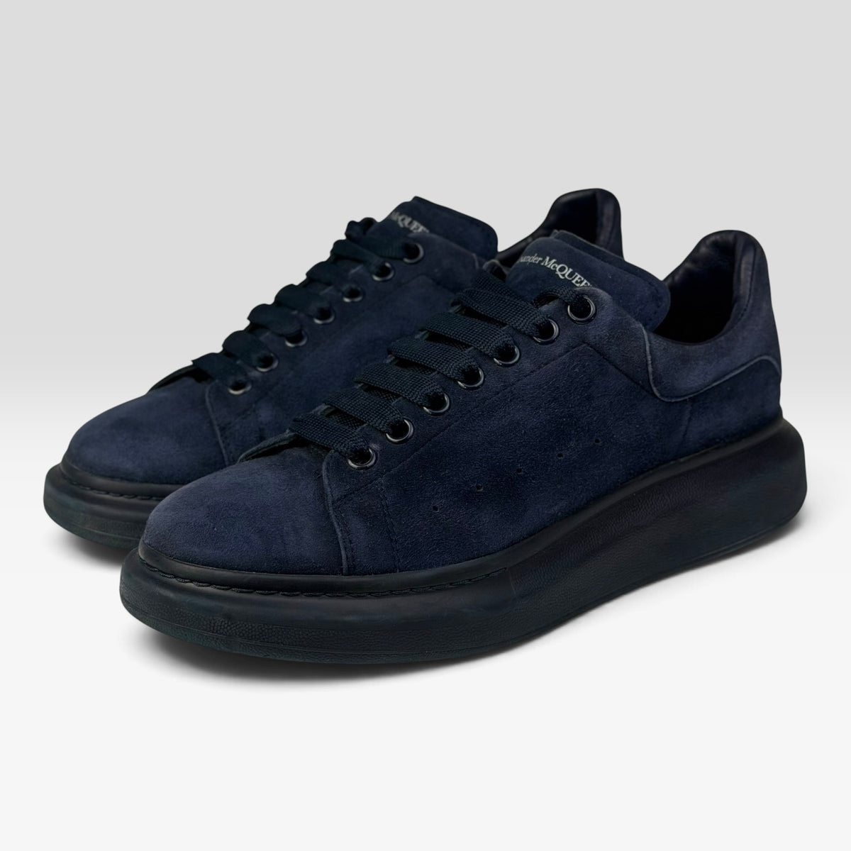 Alexander McQueen Oversized Sneaker Ink Blue Suede