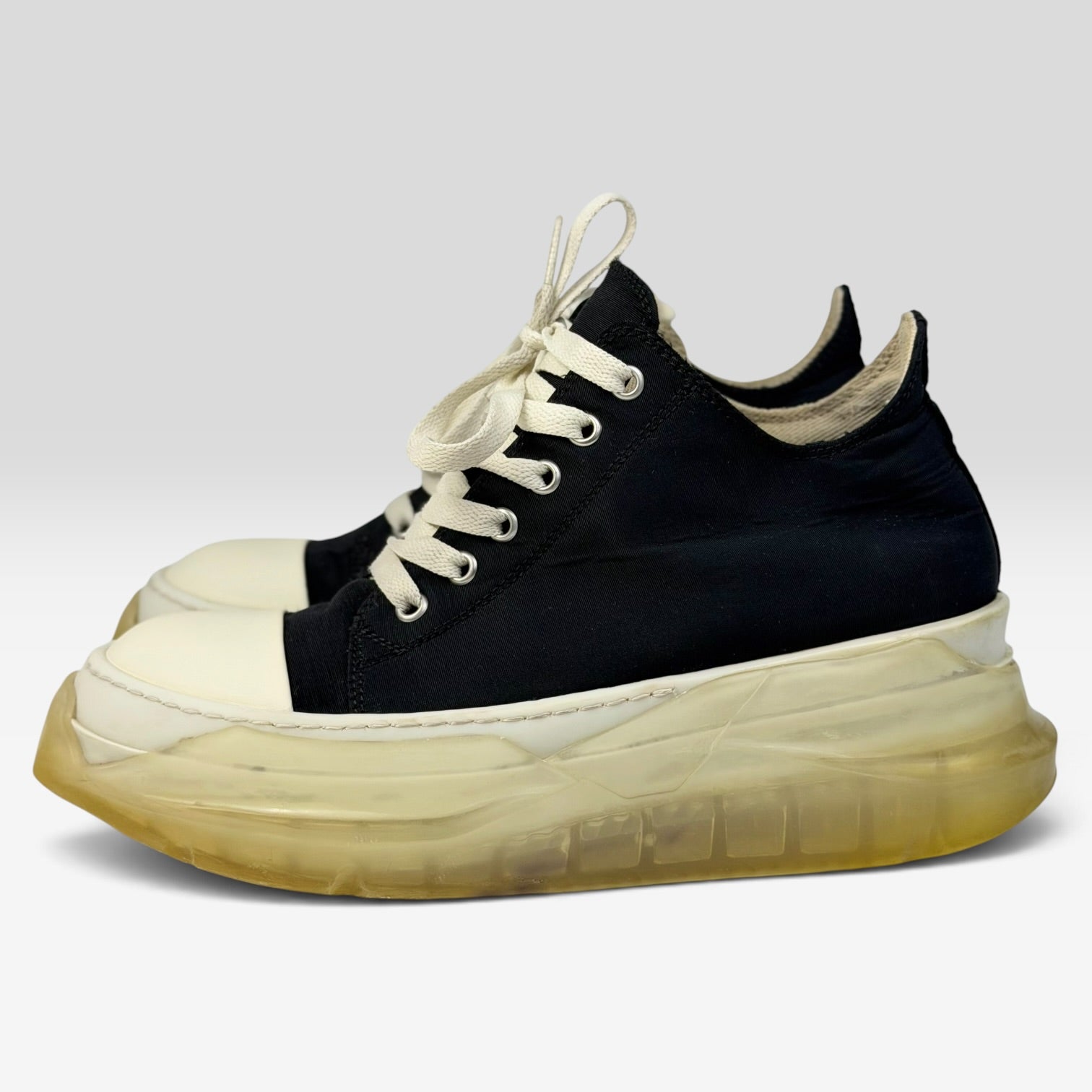 Rick Owens DRKSHDW Abstract Clear Sole Low Black
