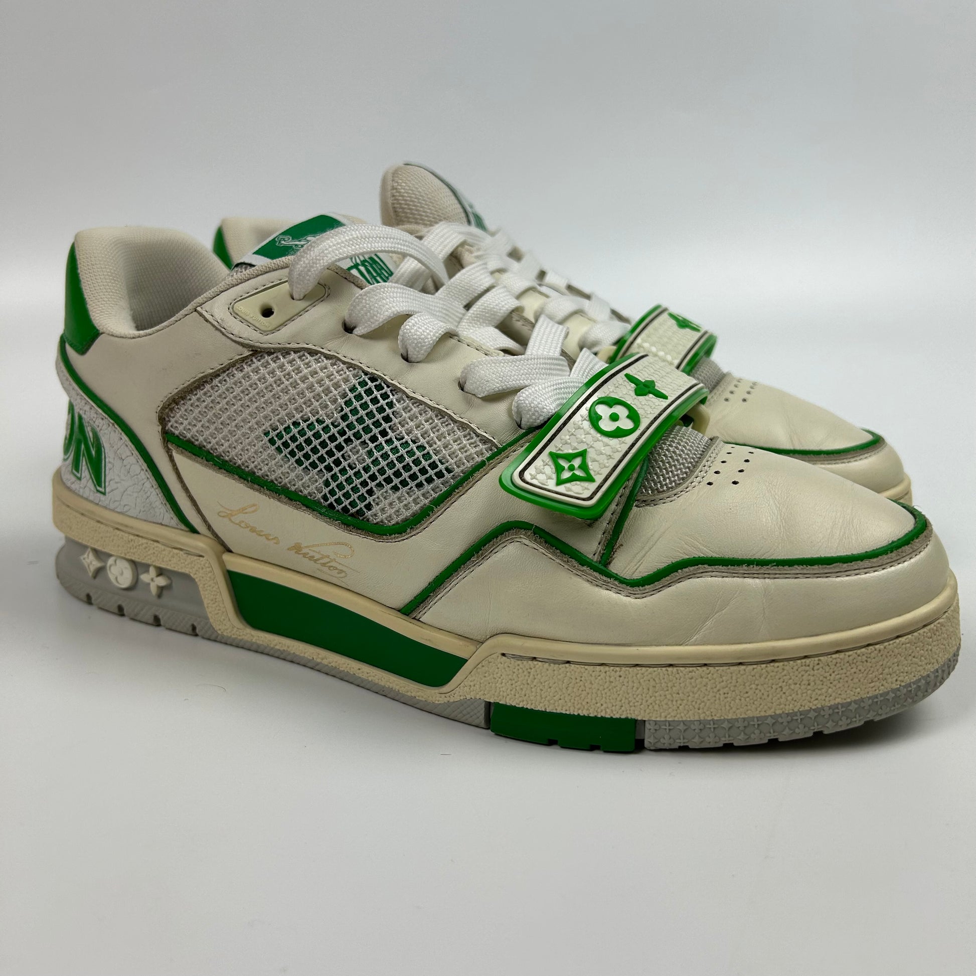 Louis Vuitton LV Trainer Green Mesh