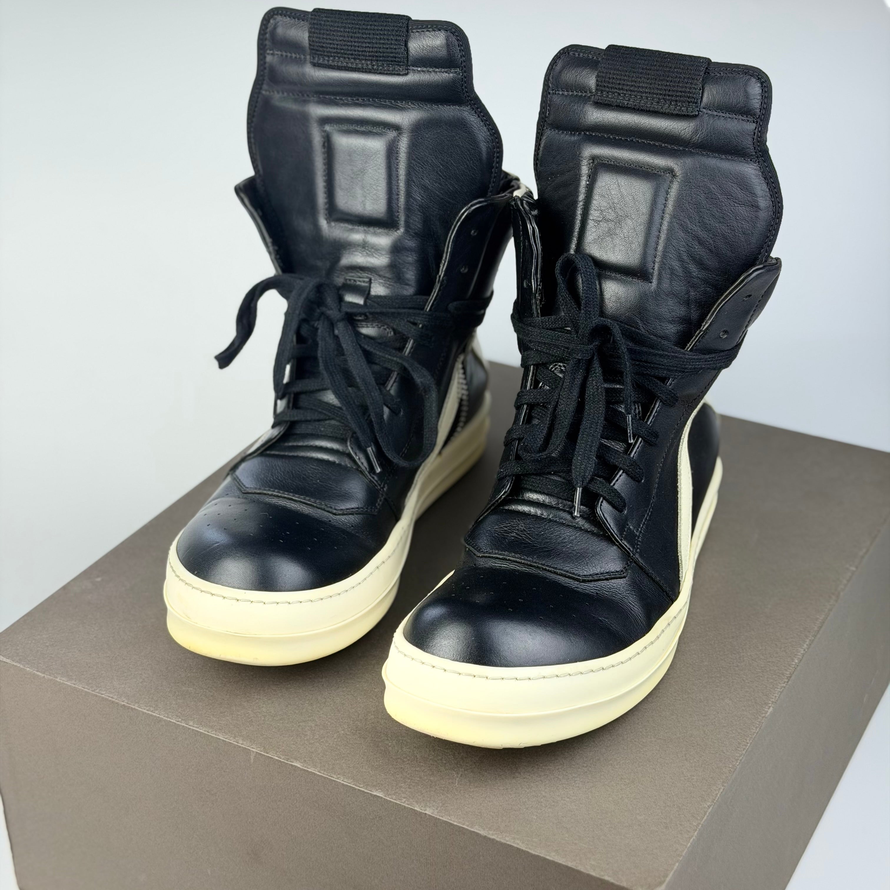 Rick Owens Geobasket Black Milk 2018