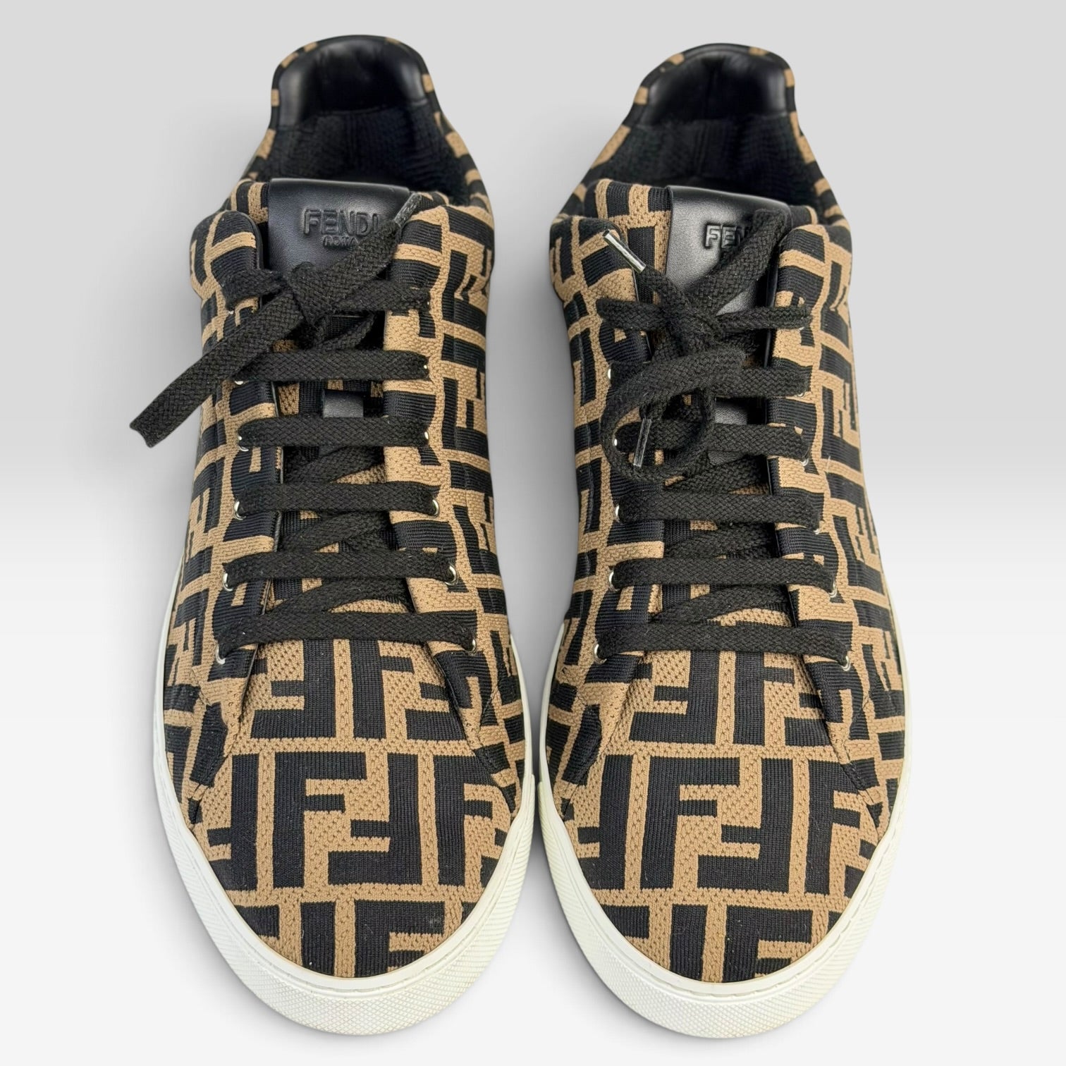 Fendi FF Zucca Monogram Low-Top Sneakers