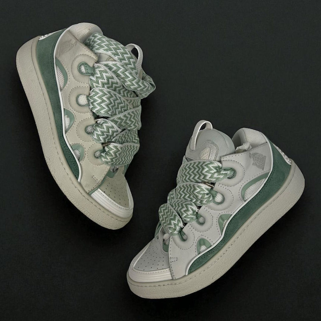 Lanvin Turqoise White Sneaker