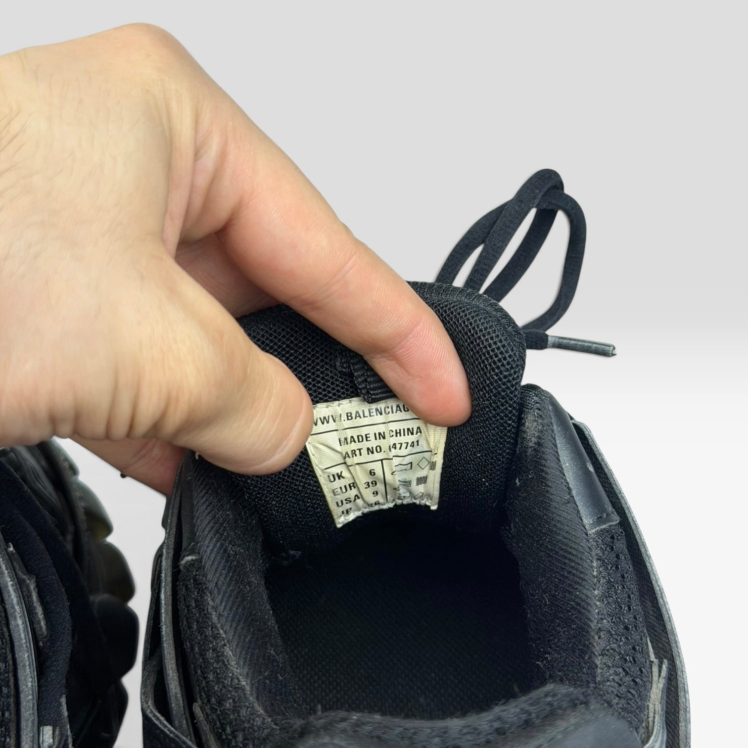 Balenciaga Track Clear Sole Black