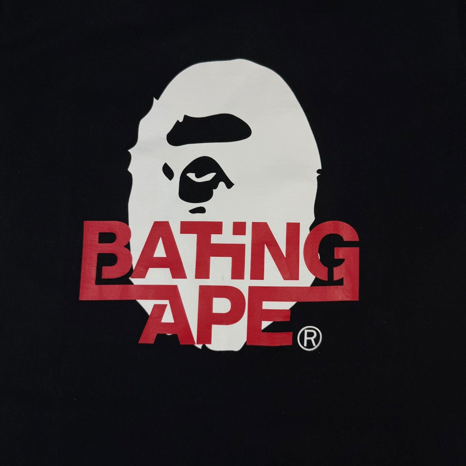 BAPE Bathing Ape Logo T-Shirt Black/Red