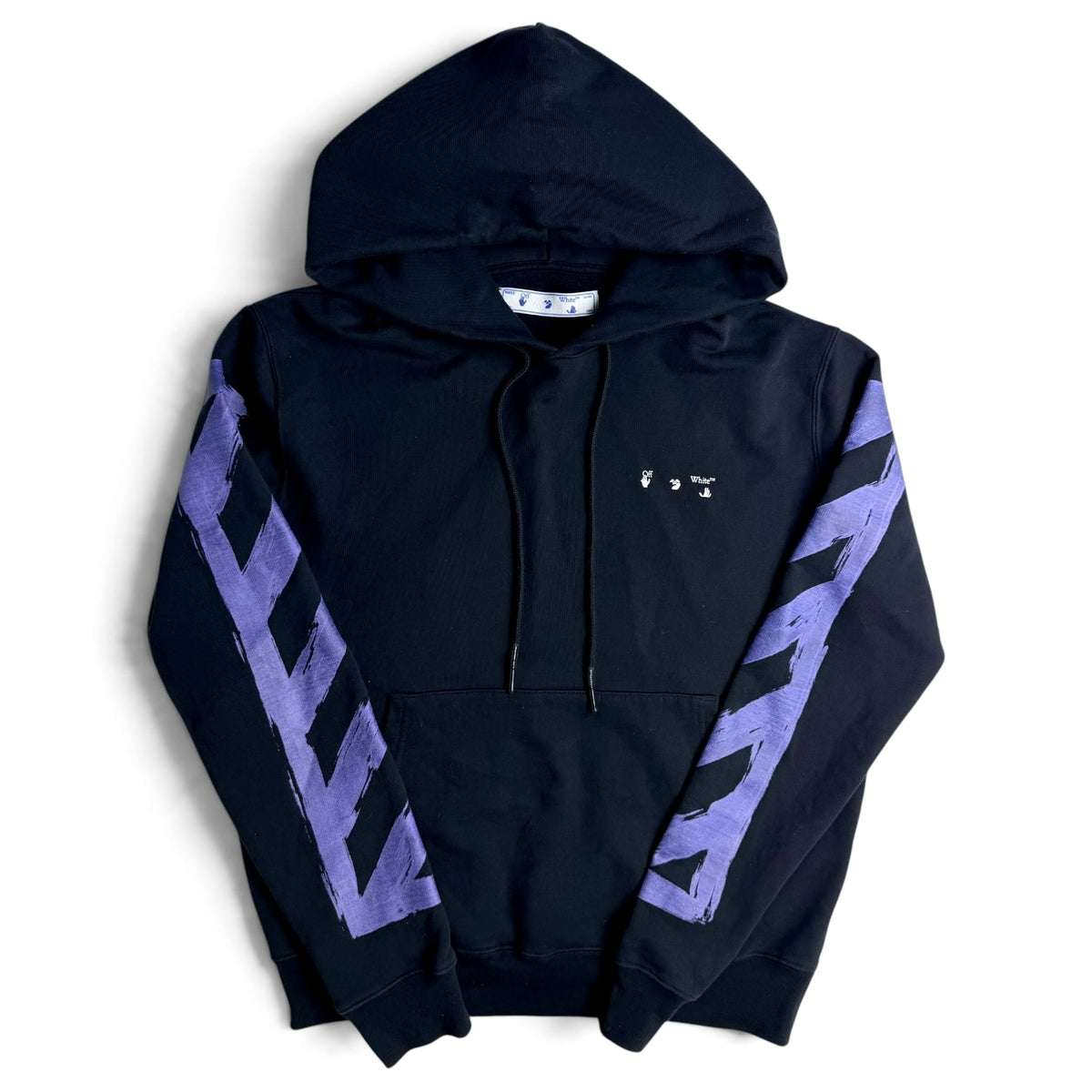 Off-White Marker Hoodie Black/Purple