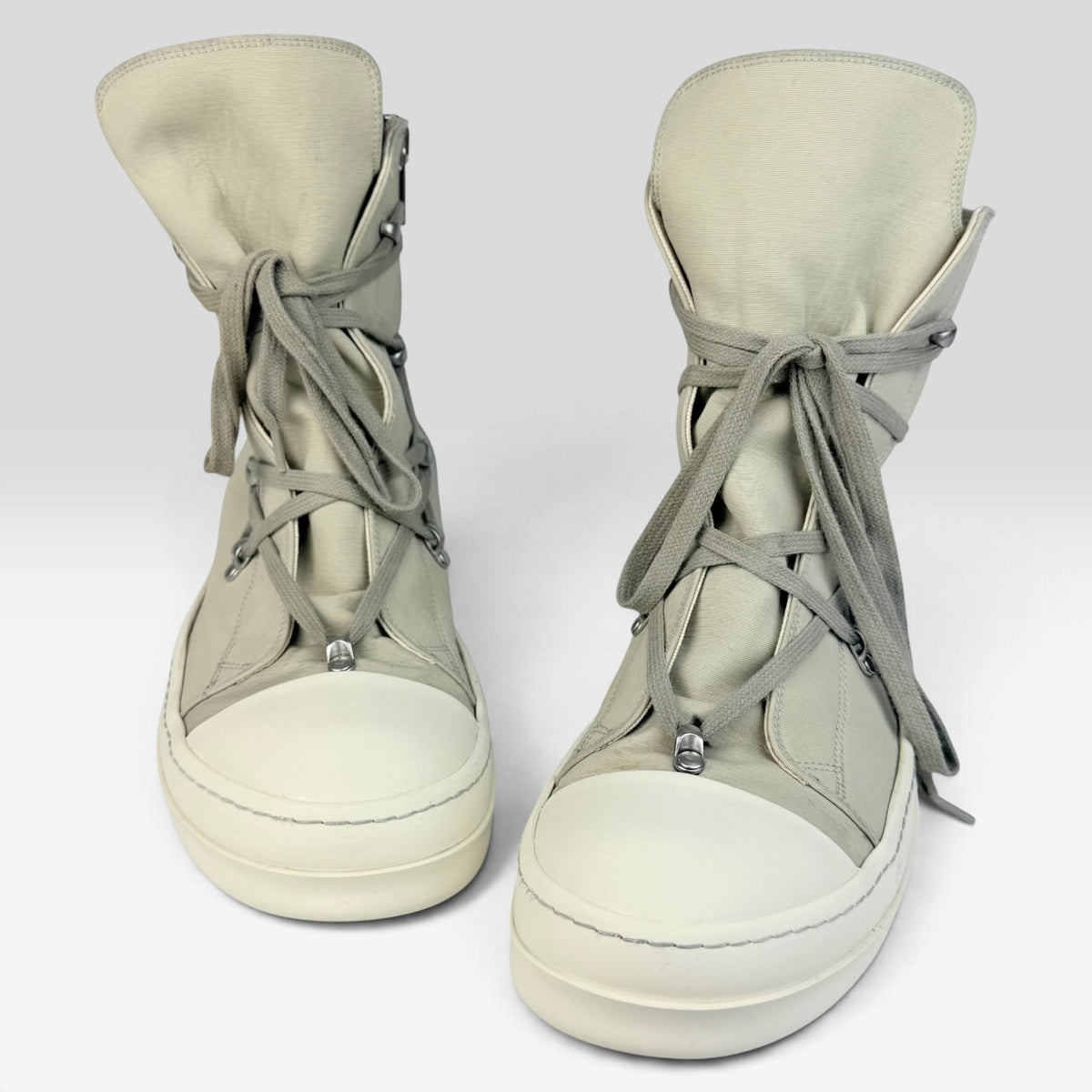 Rick Owens DRKSHDW Hexagram Ramones High Milk/Pearl
